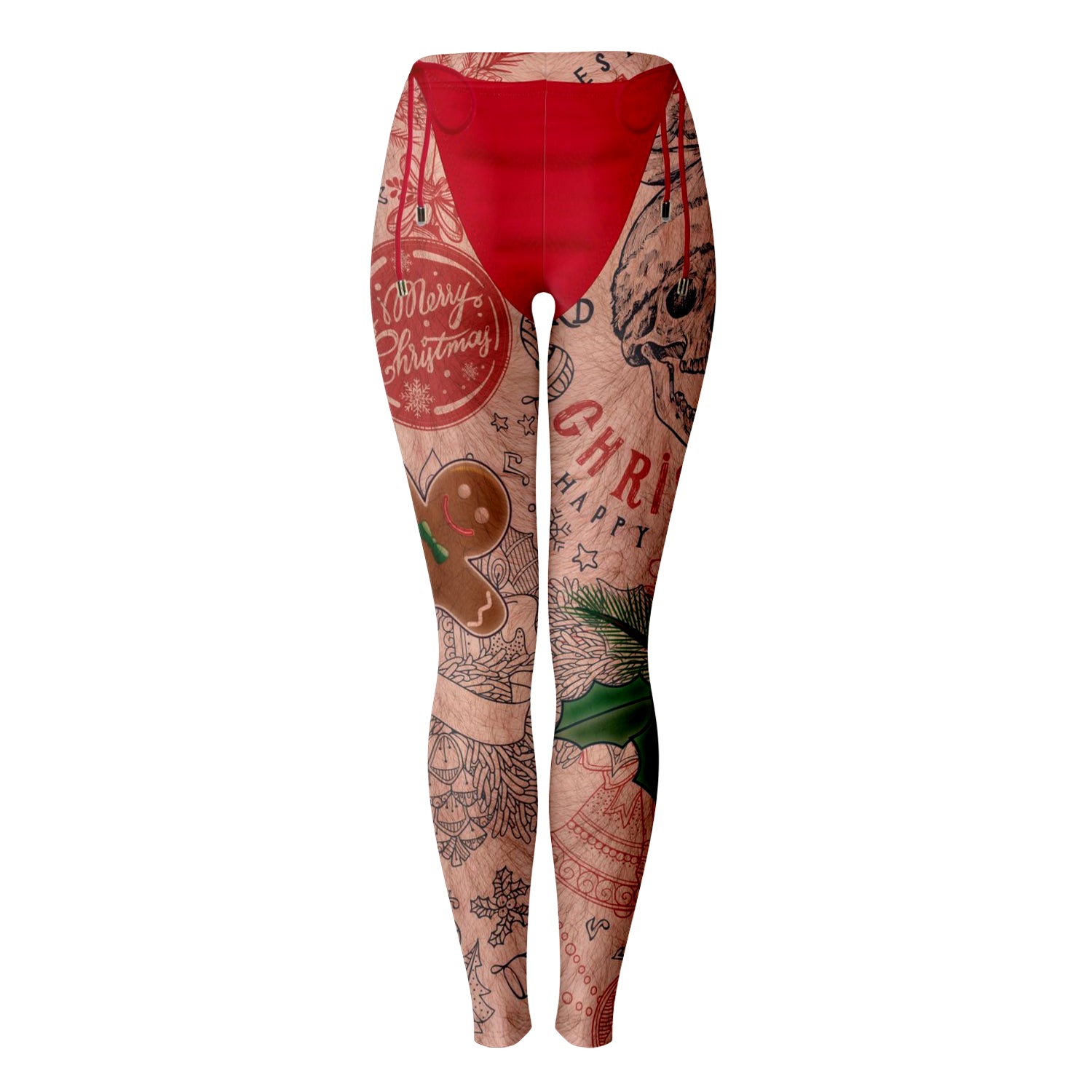 Santa Tattoo Xmas Leggings