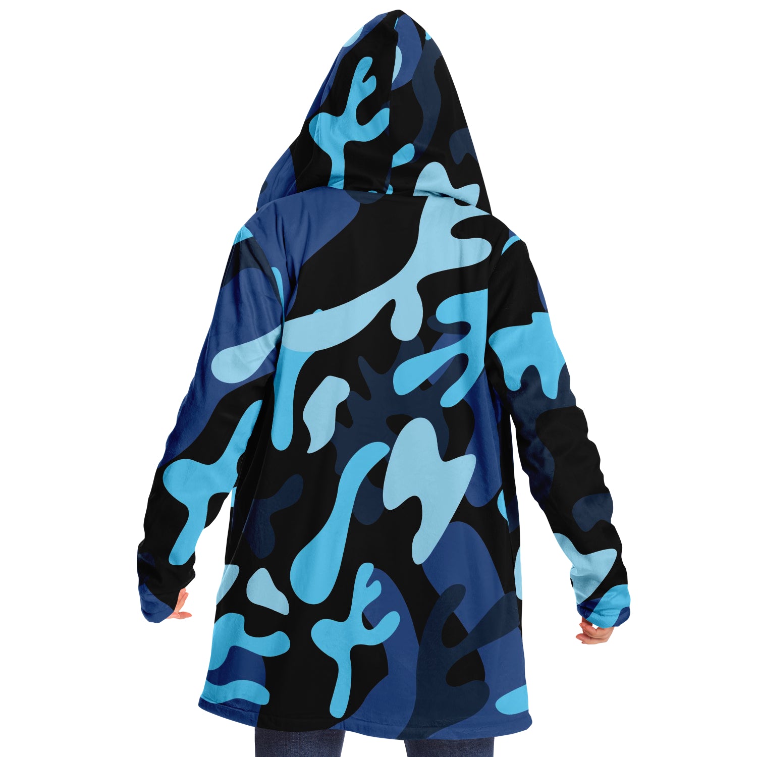 Italian Pride Blu Camo Microfleece Cloaks