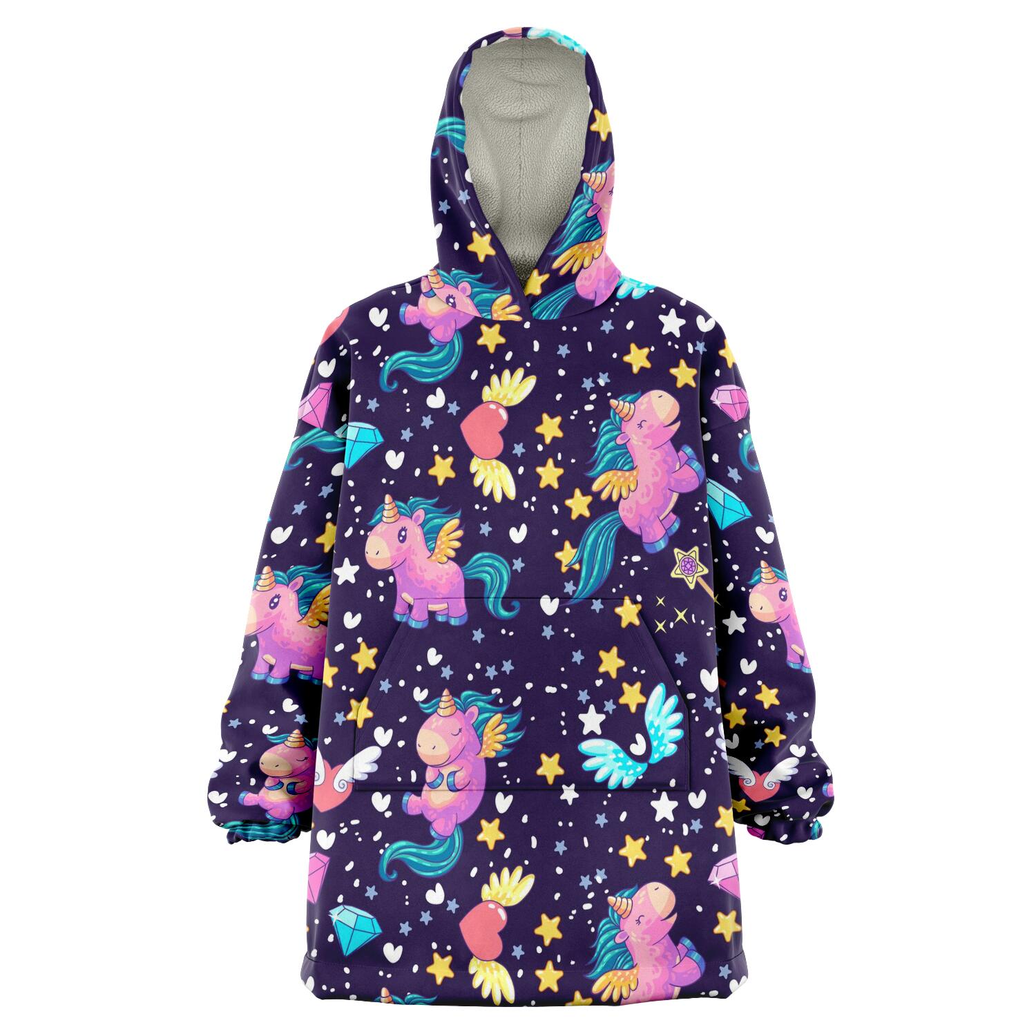 Space Unicorn Snug Hoodie AOP