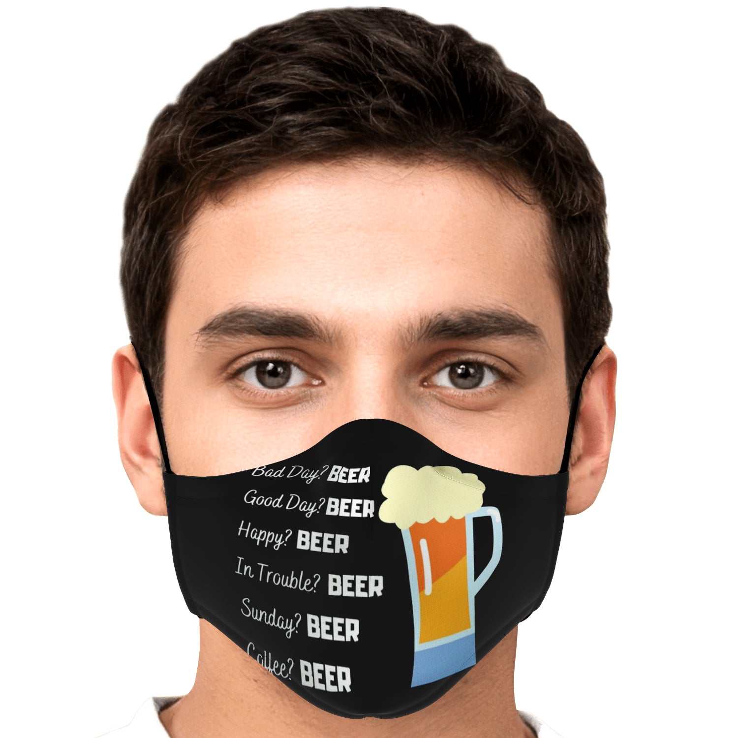 Funny Beer All Occasions Face Mask + 2 PM 2.5 Filters