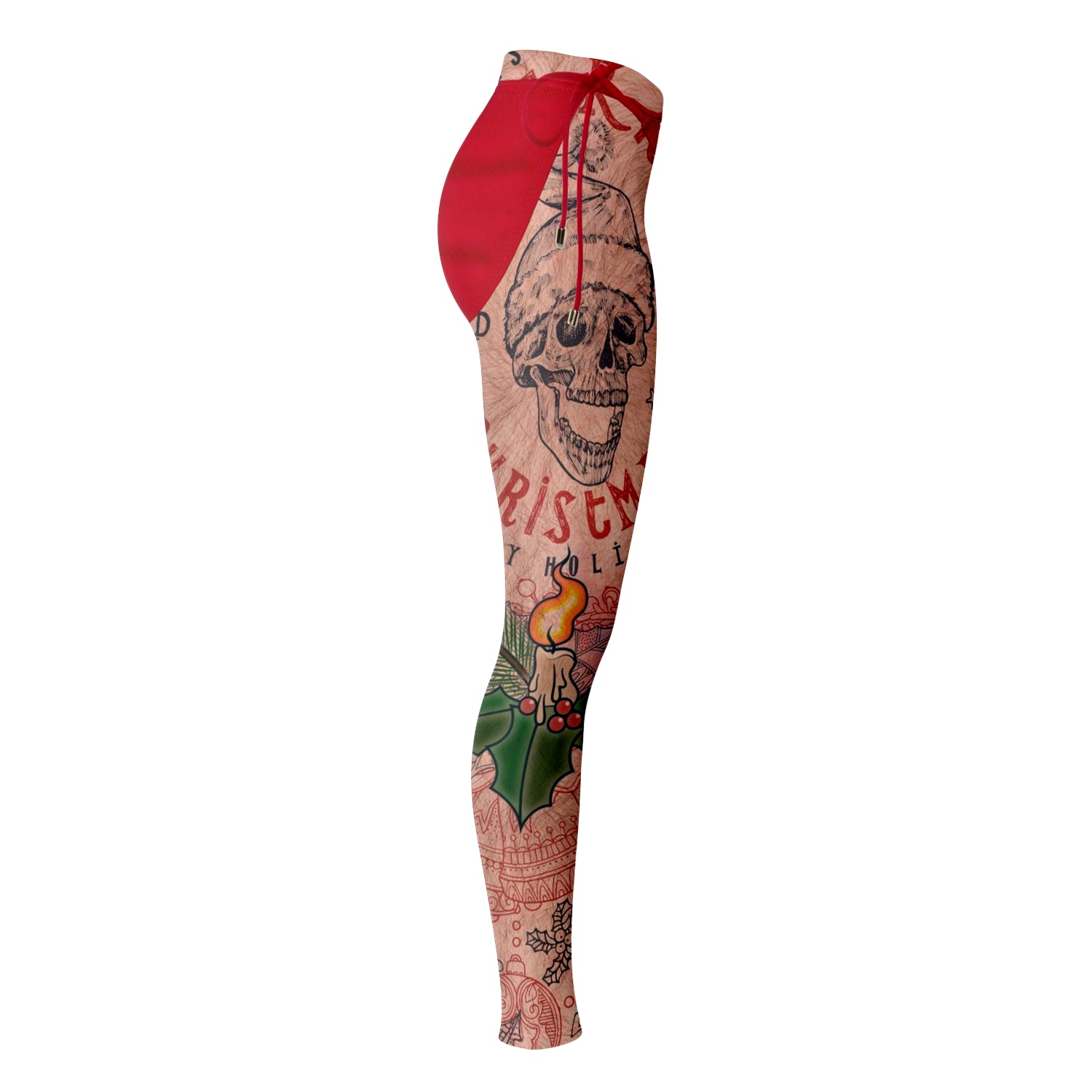 Santa Tattoo Xmas Leggings