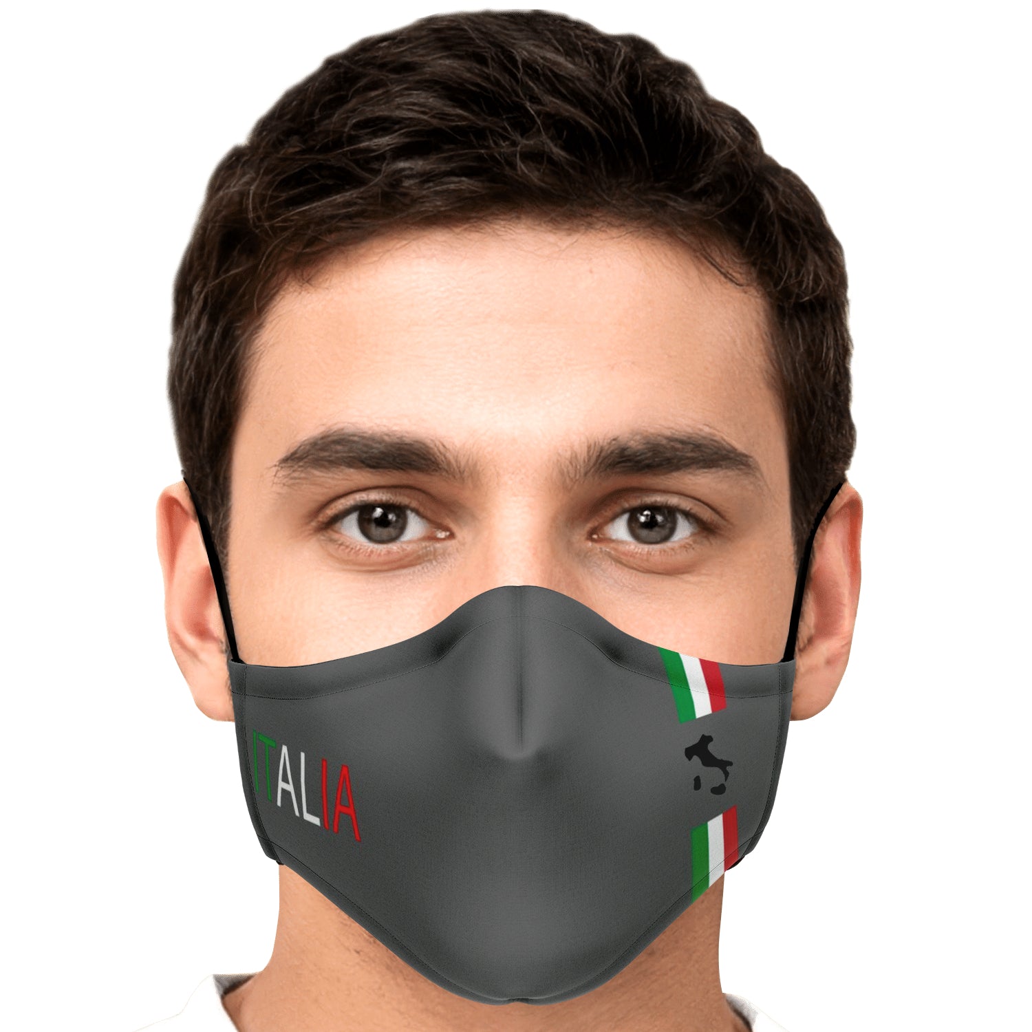 Italia Grey Face Mask + 2 PM 2.5 Filters