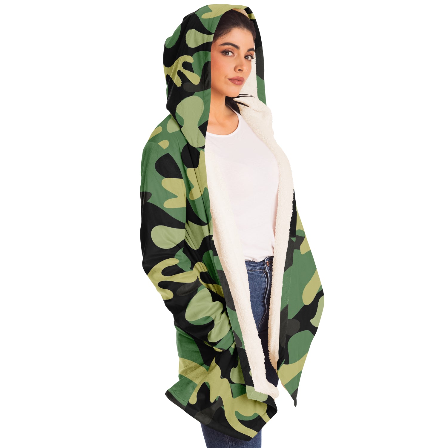 Italia Gren Camo Microfleece Cloak