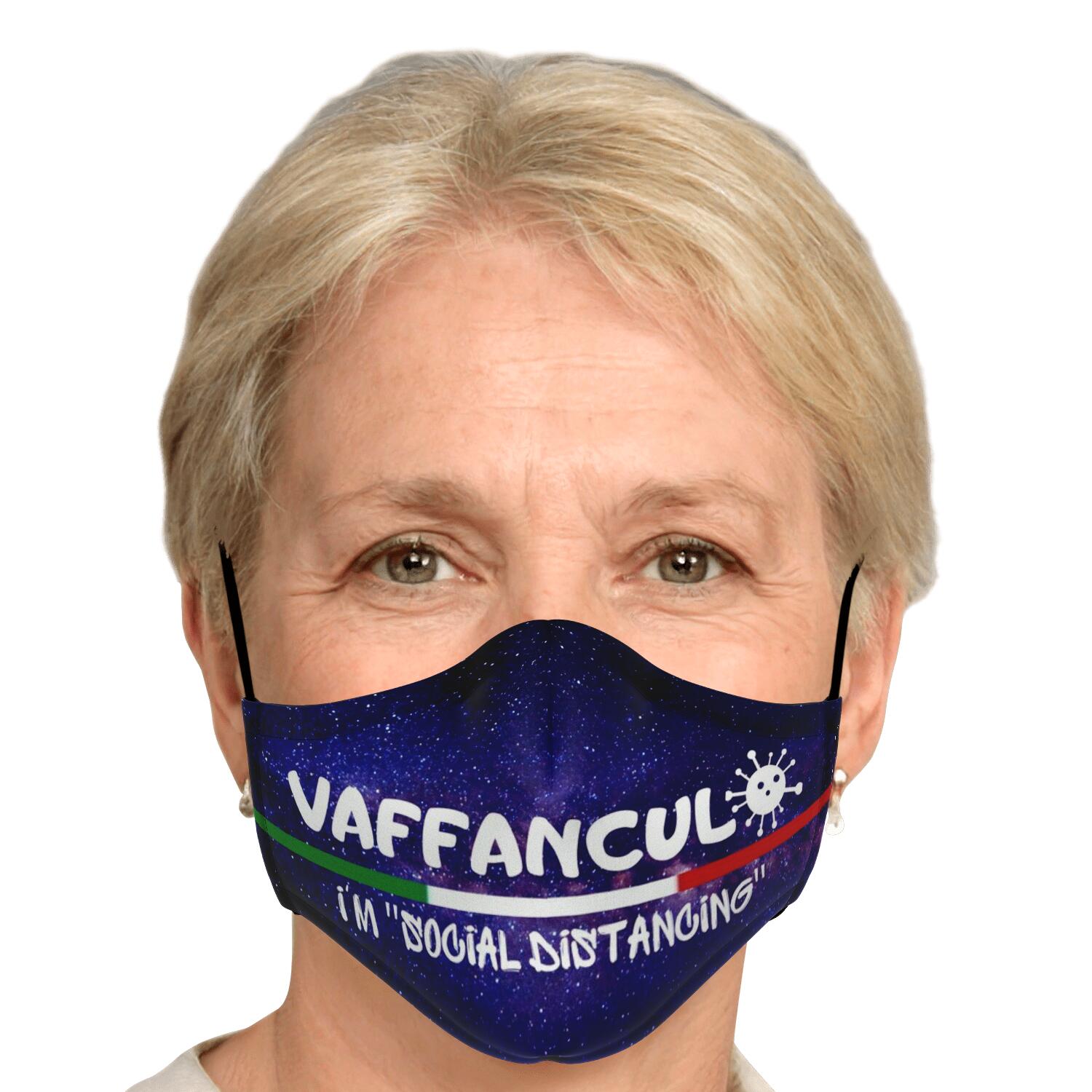 Vaffanculo Social Distancing Galaxy Face Mask + 2 PM 2.5 Filters