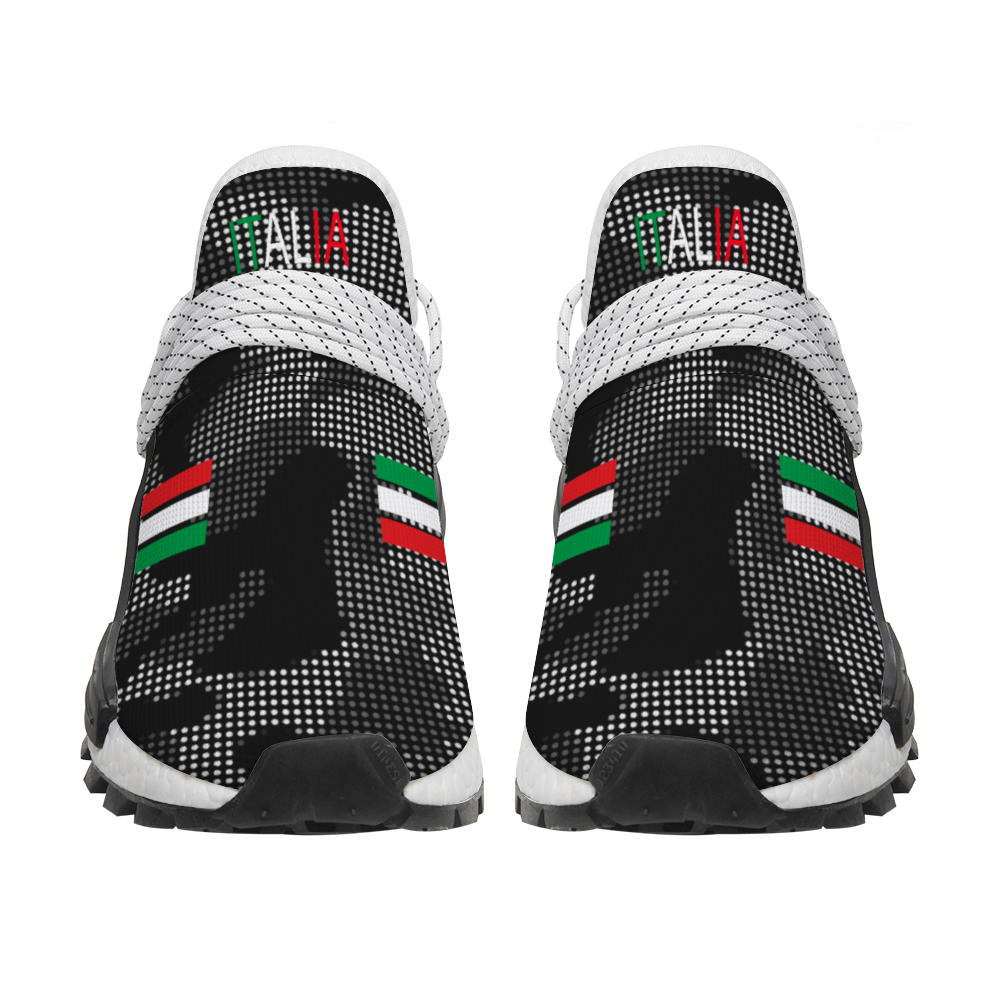 Italia Carbon Grey Mid Top Breathable Non-slip Sports Sneakers