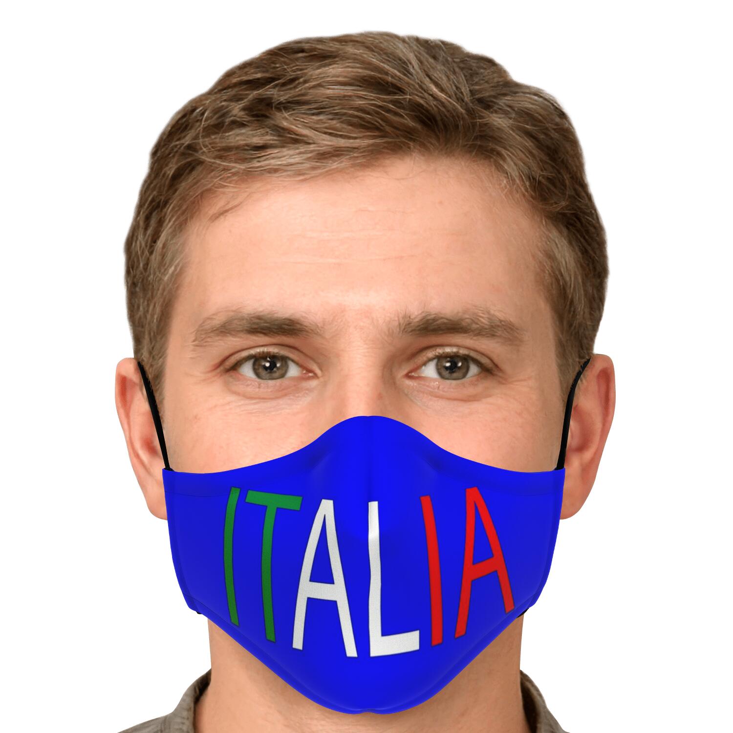 Italia Blue Custom Face Mask + 2 PM 2.5 Filters