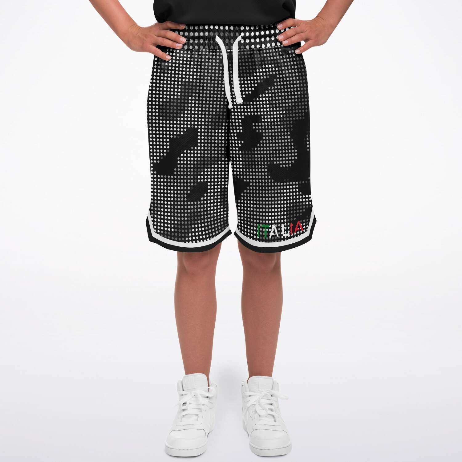 Italia Carbon Fiber Camo Basketball Shorts