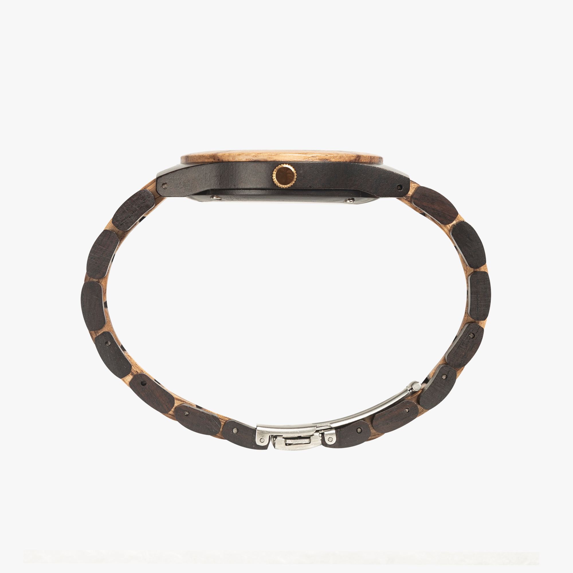 Calabria Flag Contrast Wooden Watch