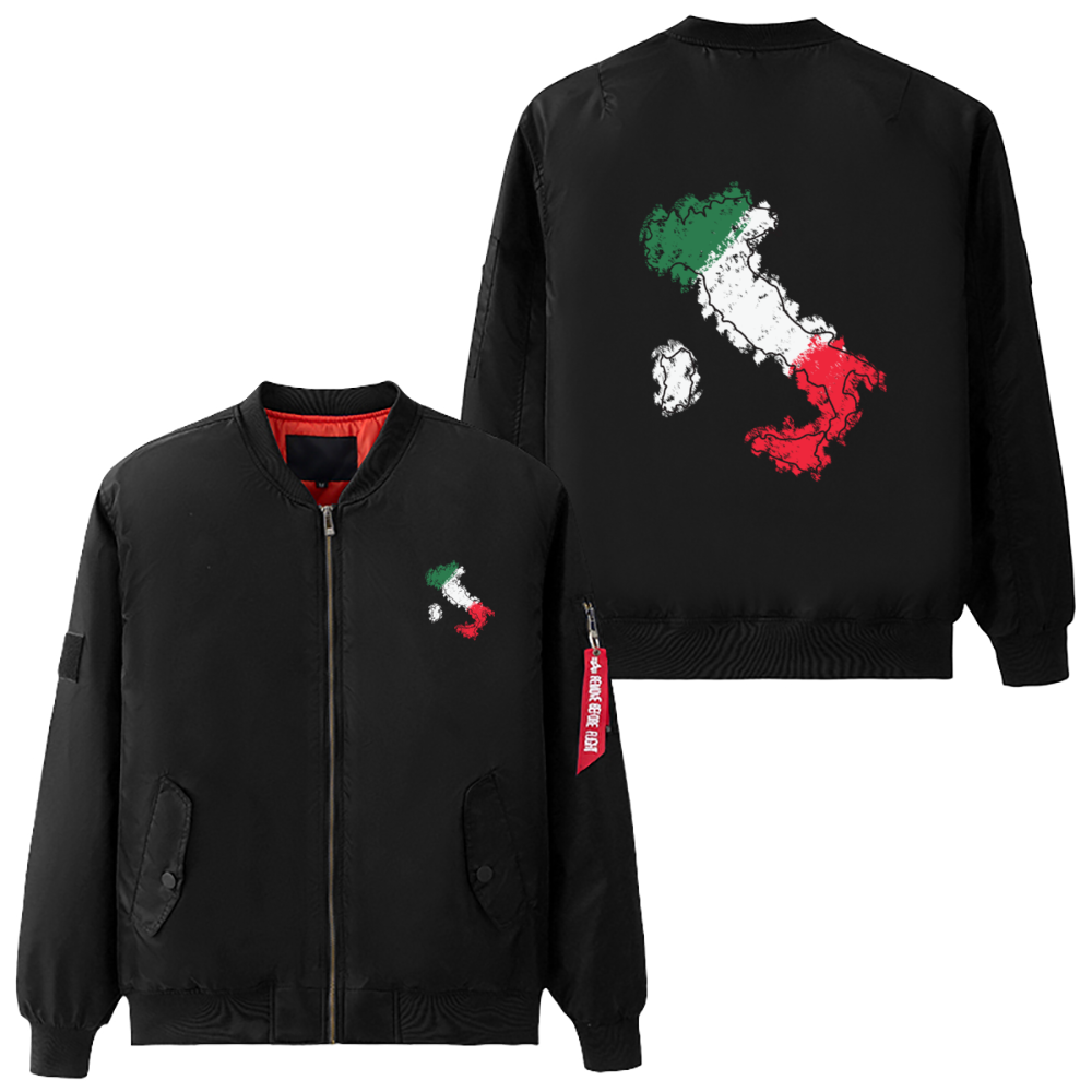 Italy Flag Map Air Force Suit Jacket