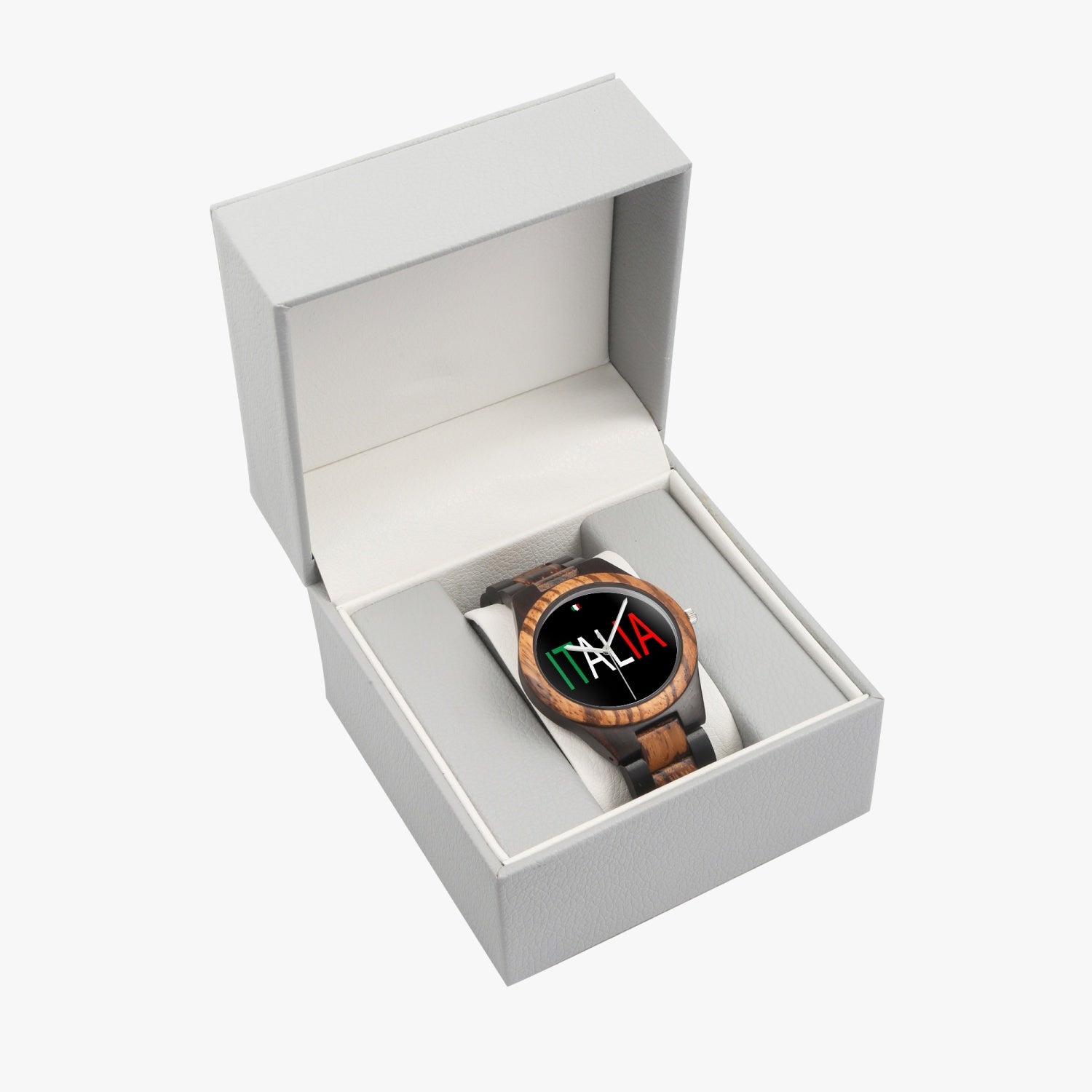 Italia Contrast Wooden Watch