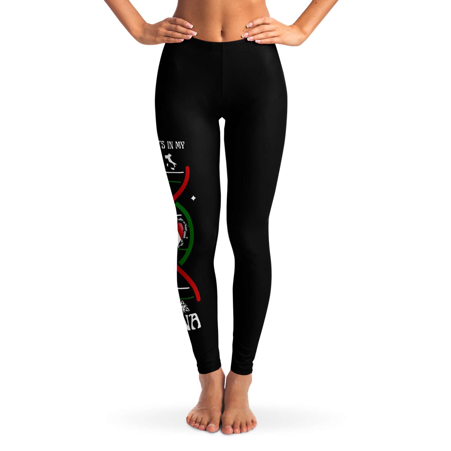 Italy DNA Flag Leggings