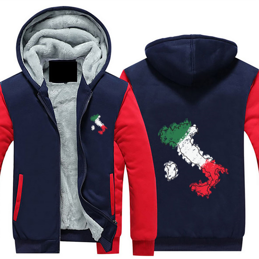 Italia Full Zip Warm Hoodie