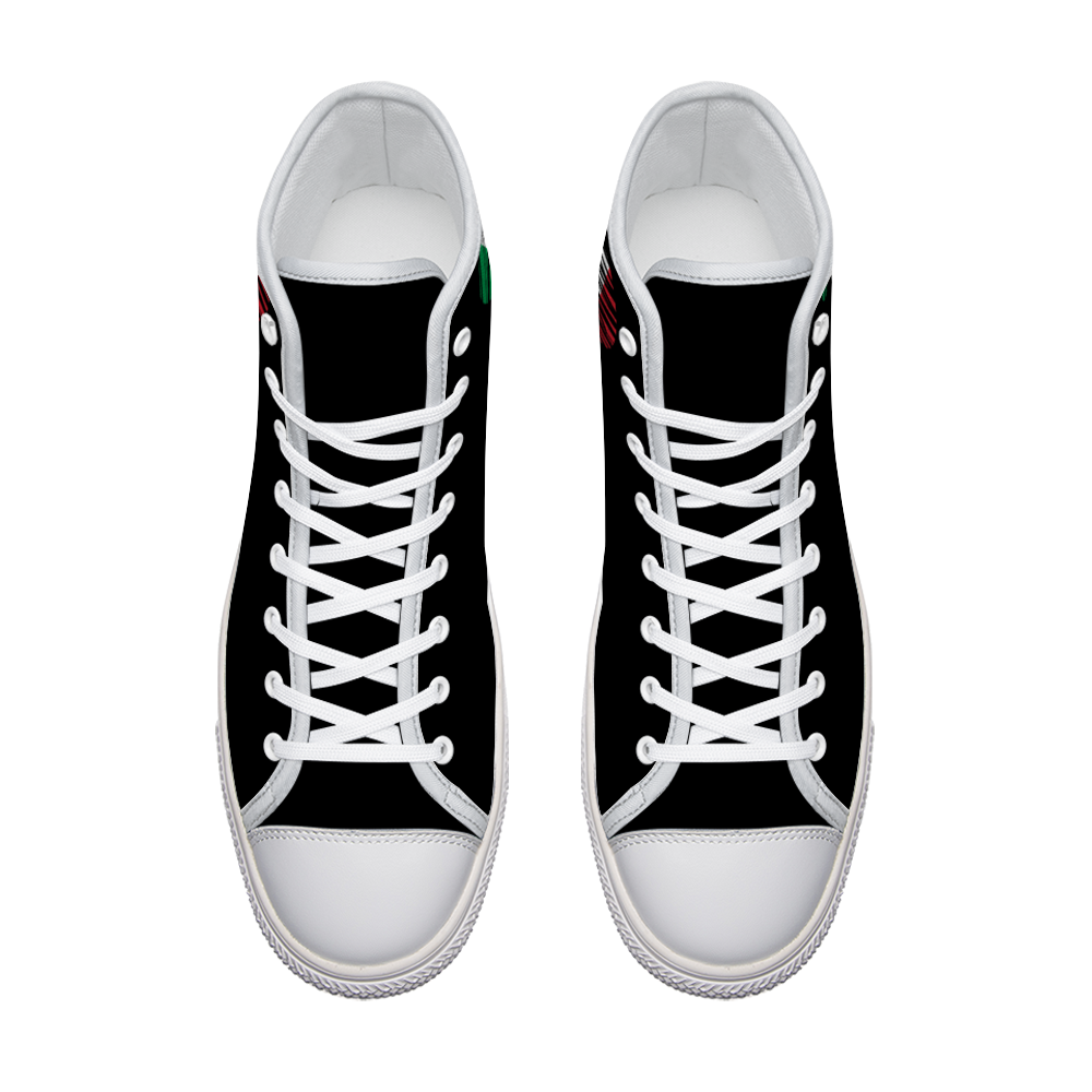 I Love Italy Canvas High Top Sneakers for Men Women