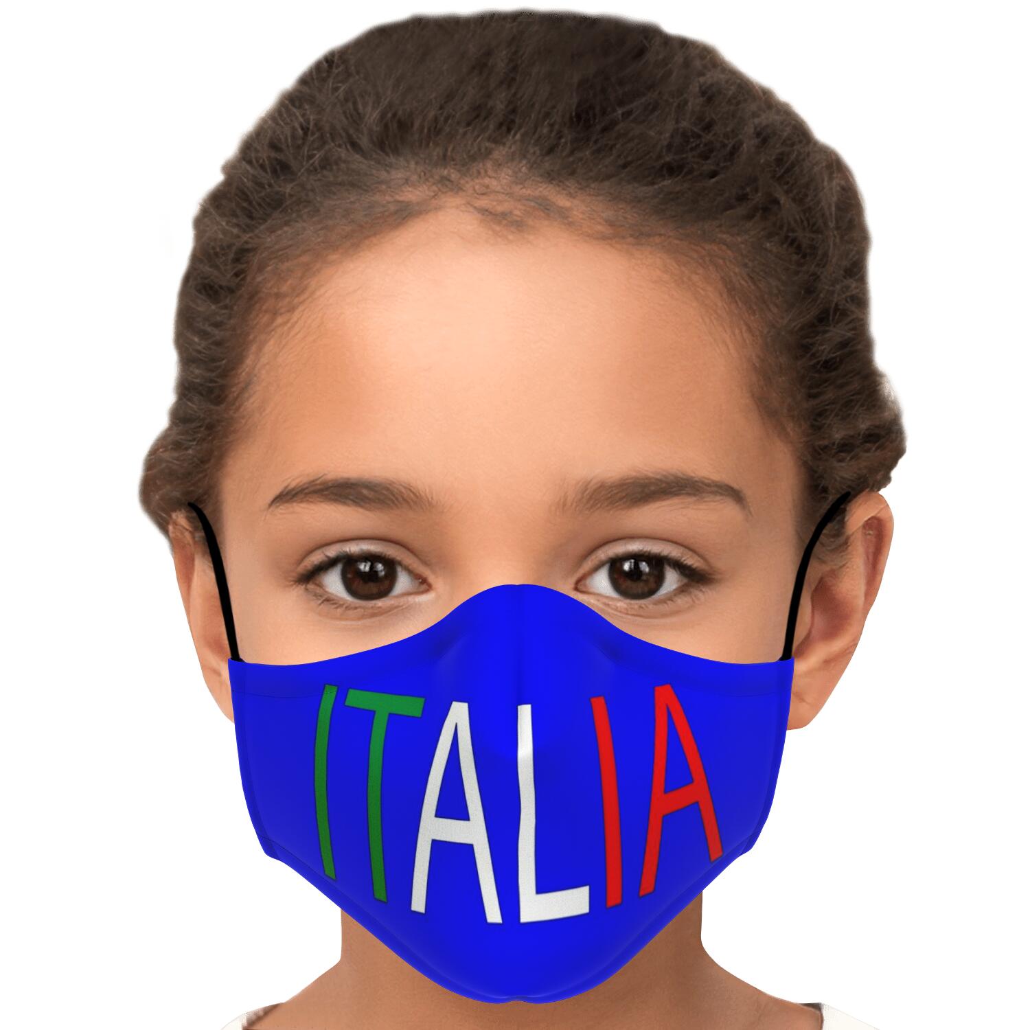 Italia Blue Custom Face Mask + 2 PM 2.5 Filters