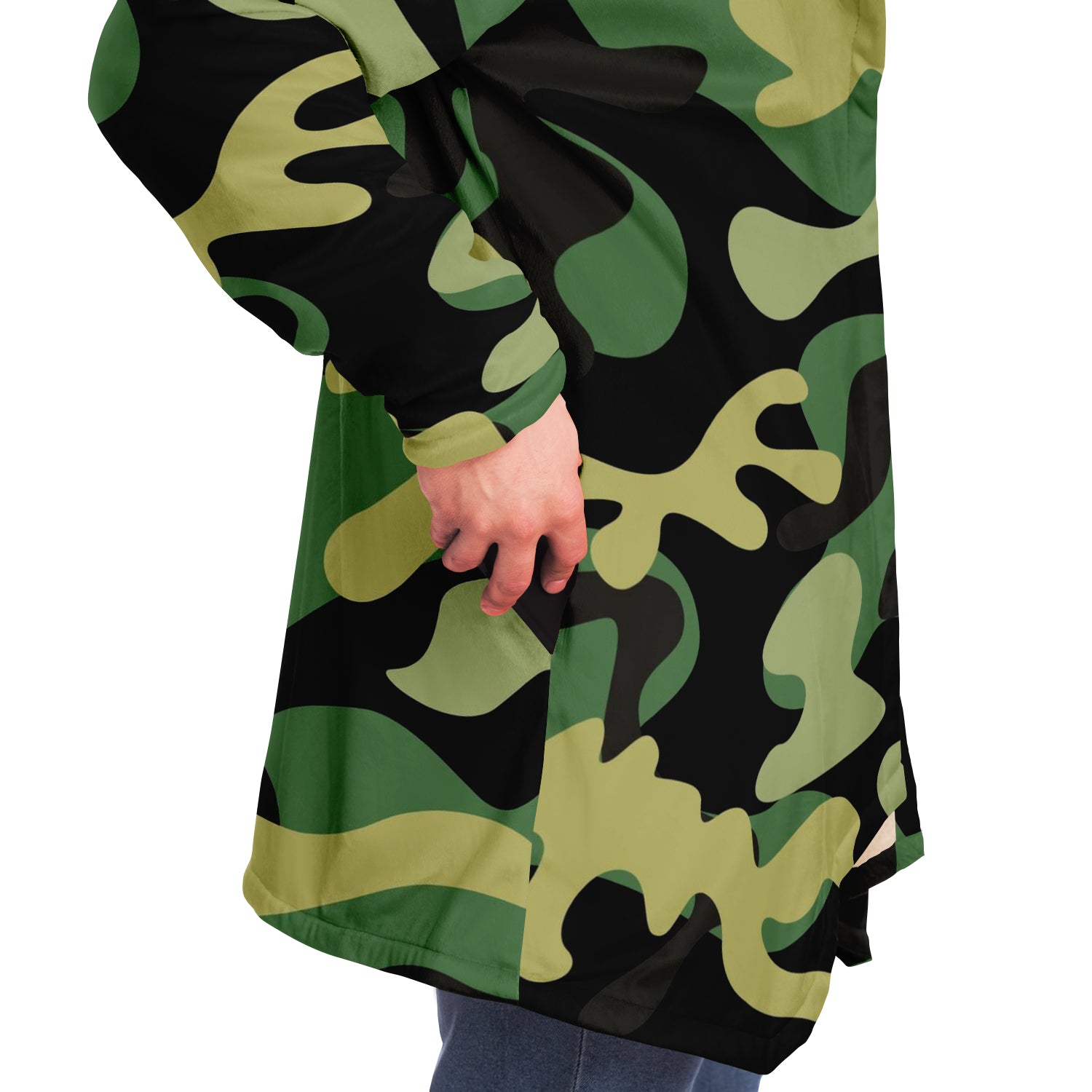 Italia Gren Camo Microfleece Cloak