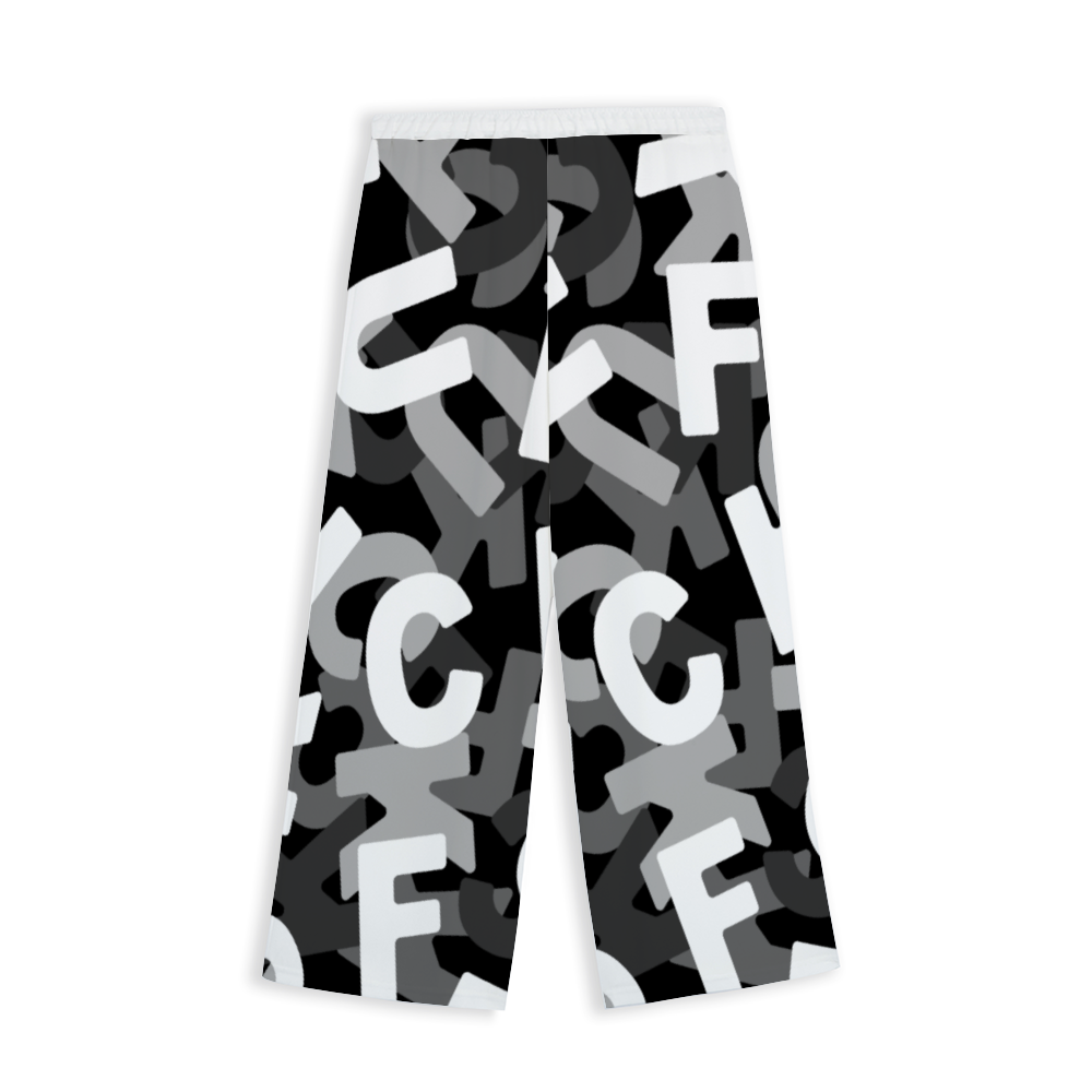Fuck Grey Camo Unisex All Over Print Culottes Pants