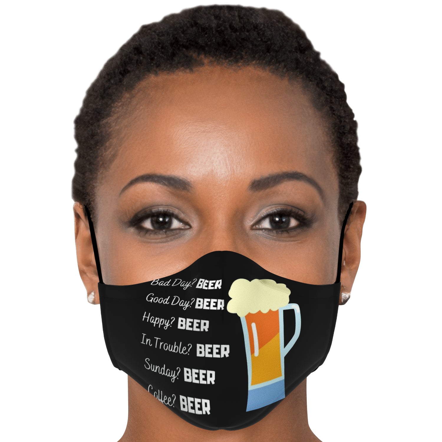 Funny Beer All Occasions Face Mask + 2 PM 2.5 Filters