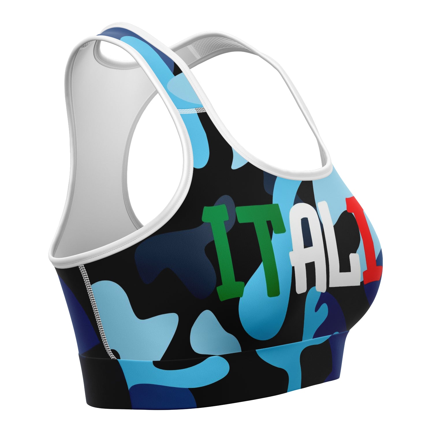 Italia Blu Camo Sports Bra