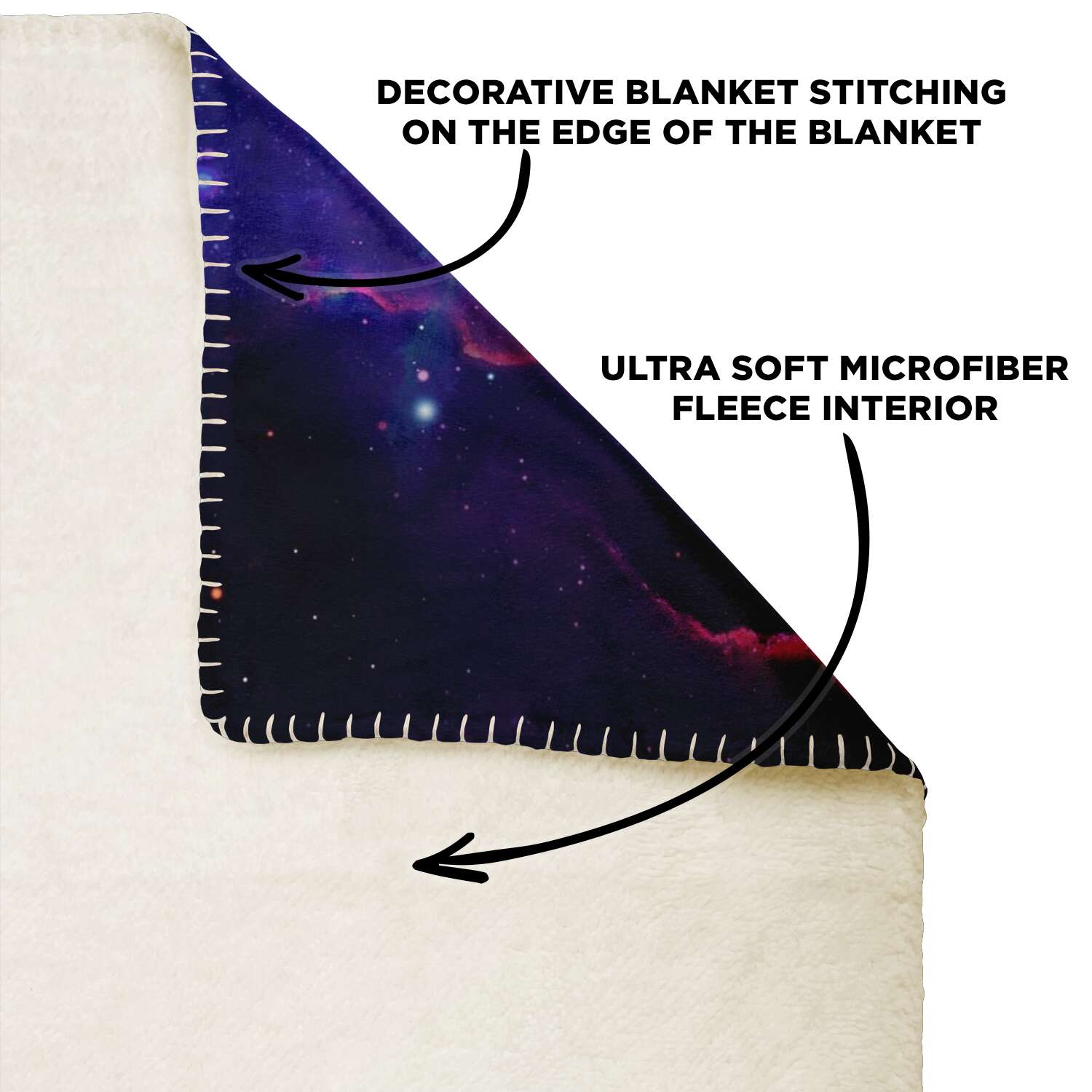 Space Galaxy Premium Microfleece Blanket