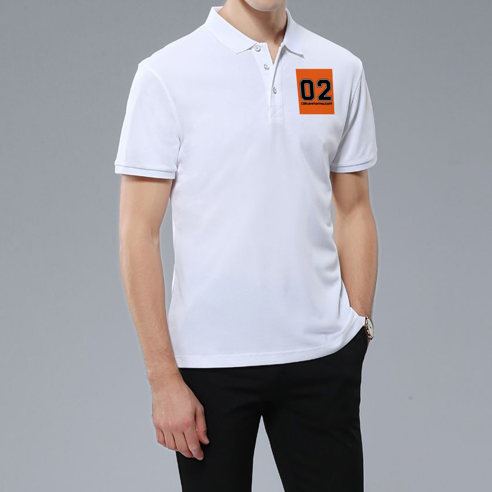 02 Men Classic Polo Shirt Short Sleeve Comfortable Breathable Modern Fit