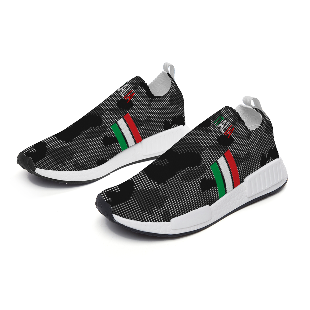 Italia Carbon Grey Camo Sneakers