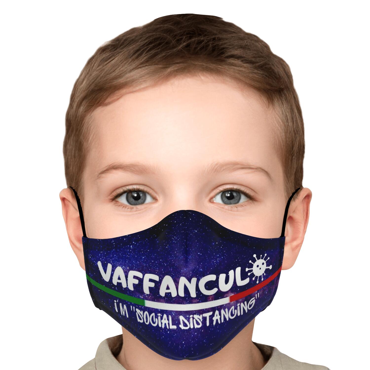 Vaffanculo Social Distancing Galaxy Face Mask + 2 PM 2.5 Filters