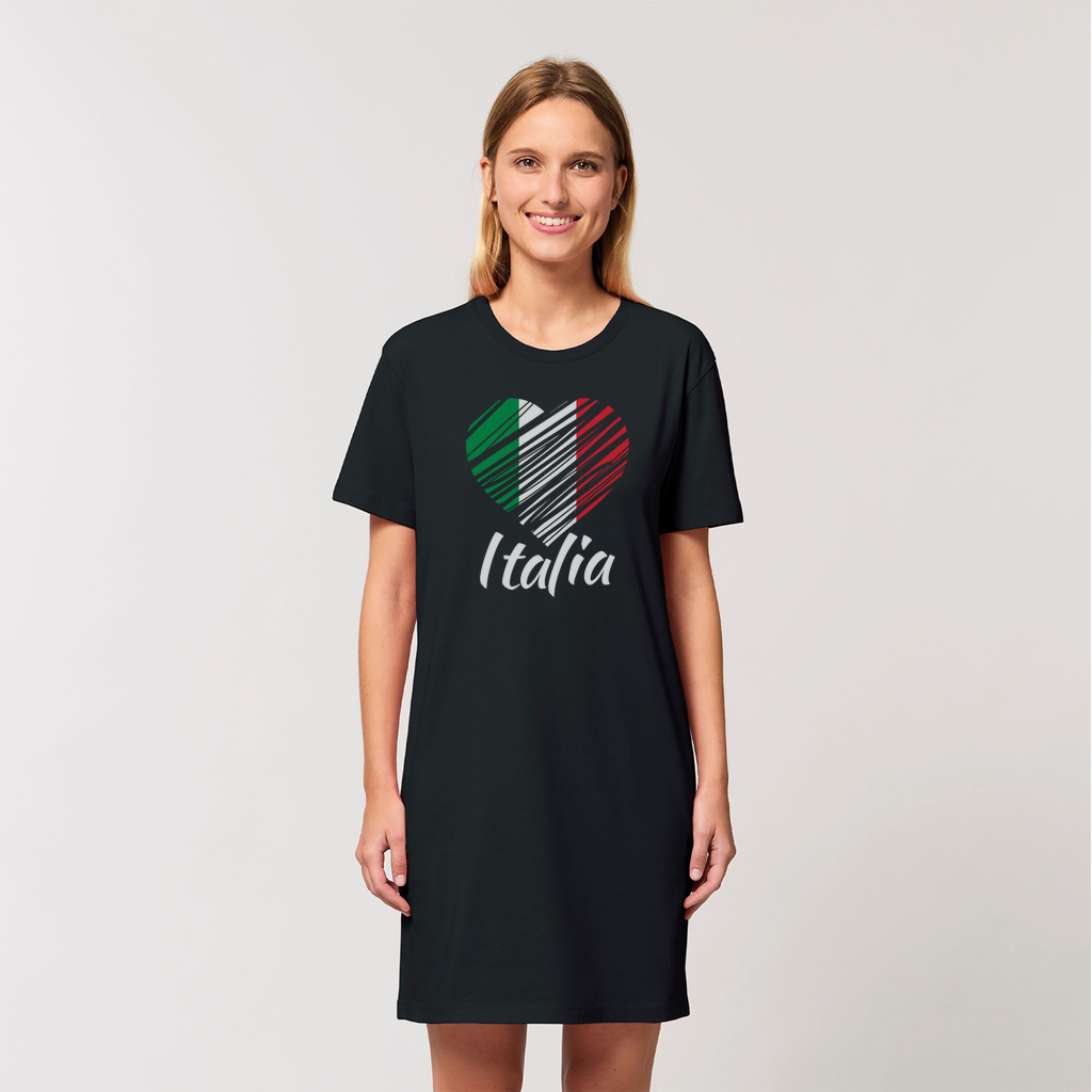 I Love Italy I Love Italy Organic T-Shirt Dress