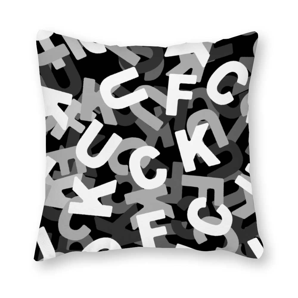 Fuck Fuck Off Fuck You Camo Single-Sided Print Canvas Pillowcase Set of 2