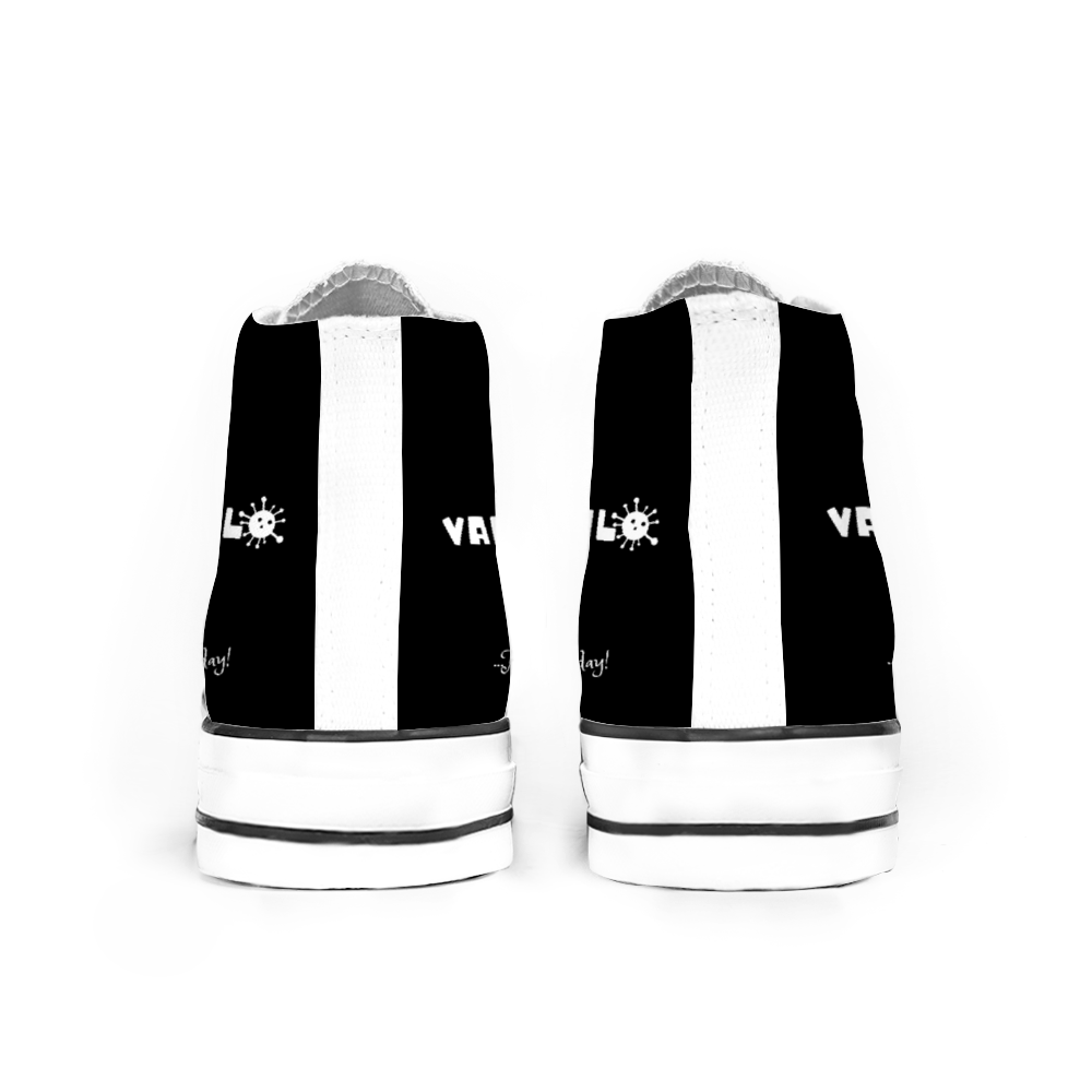 Vaffanculo And Have A Nice Day Canvas High Top Sneakers