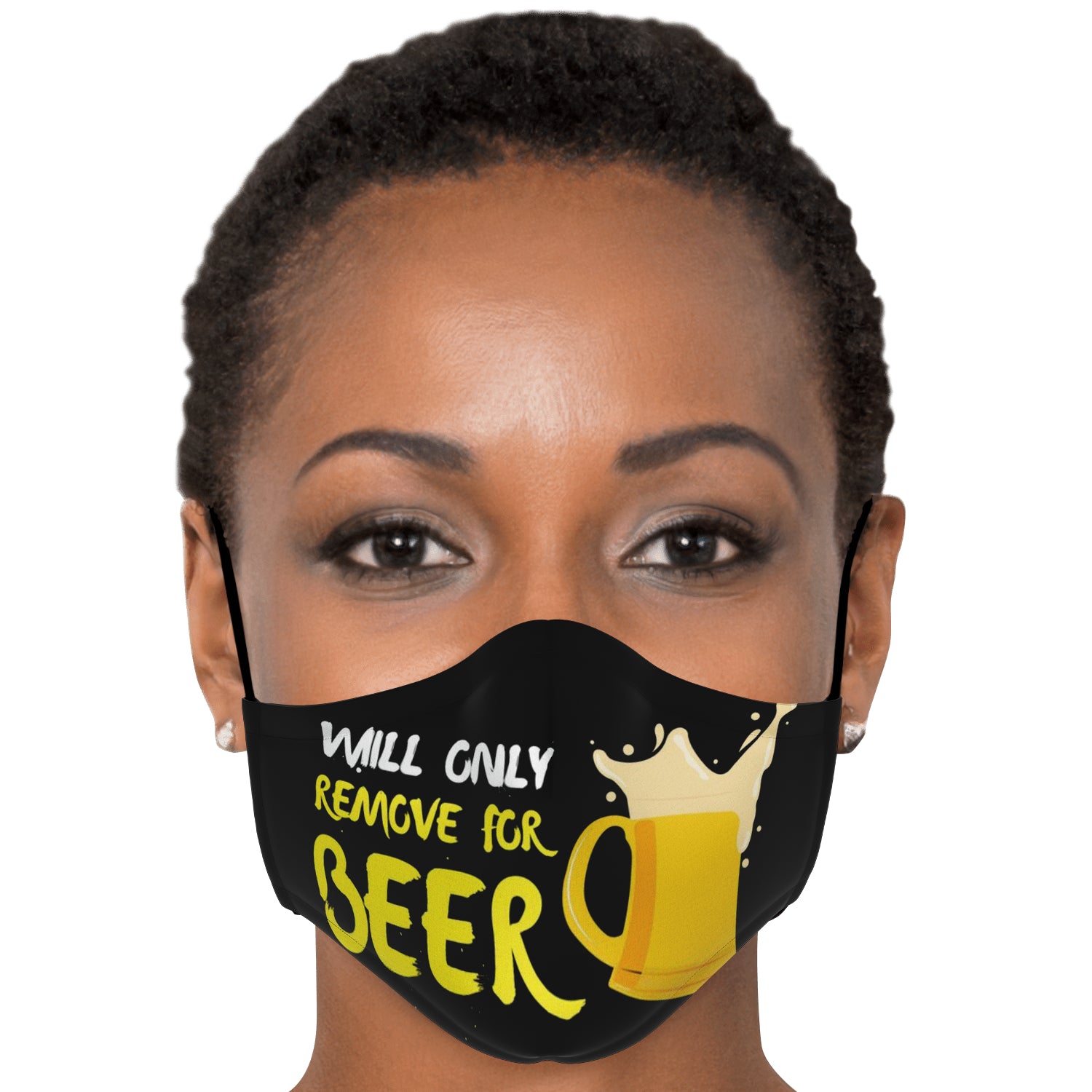 Will Only Remove For Beer Face Mask + 2 PM 2.5 Filters