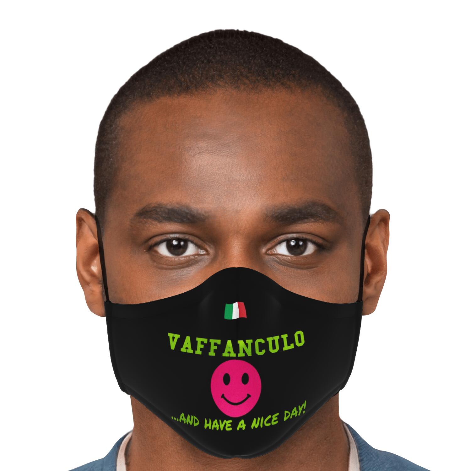 Vaffanculo Have A Nice Day Custom Face Mask + 2 PM 2.5 Filters