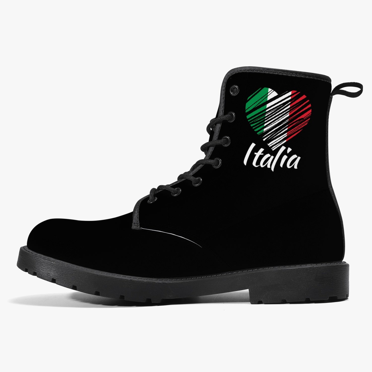 I Love Italy Trendy Leather Boots