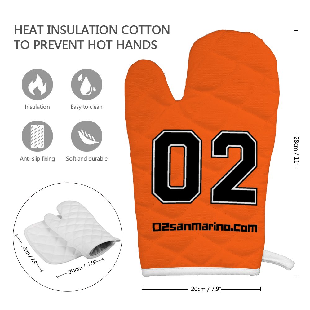 02 Insulated Gloves + Square Pads Anti-Scald