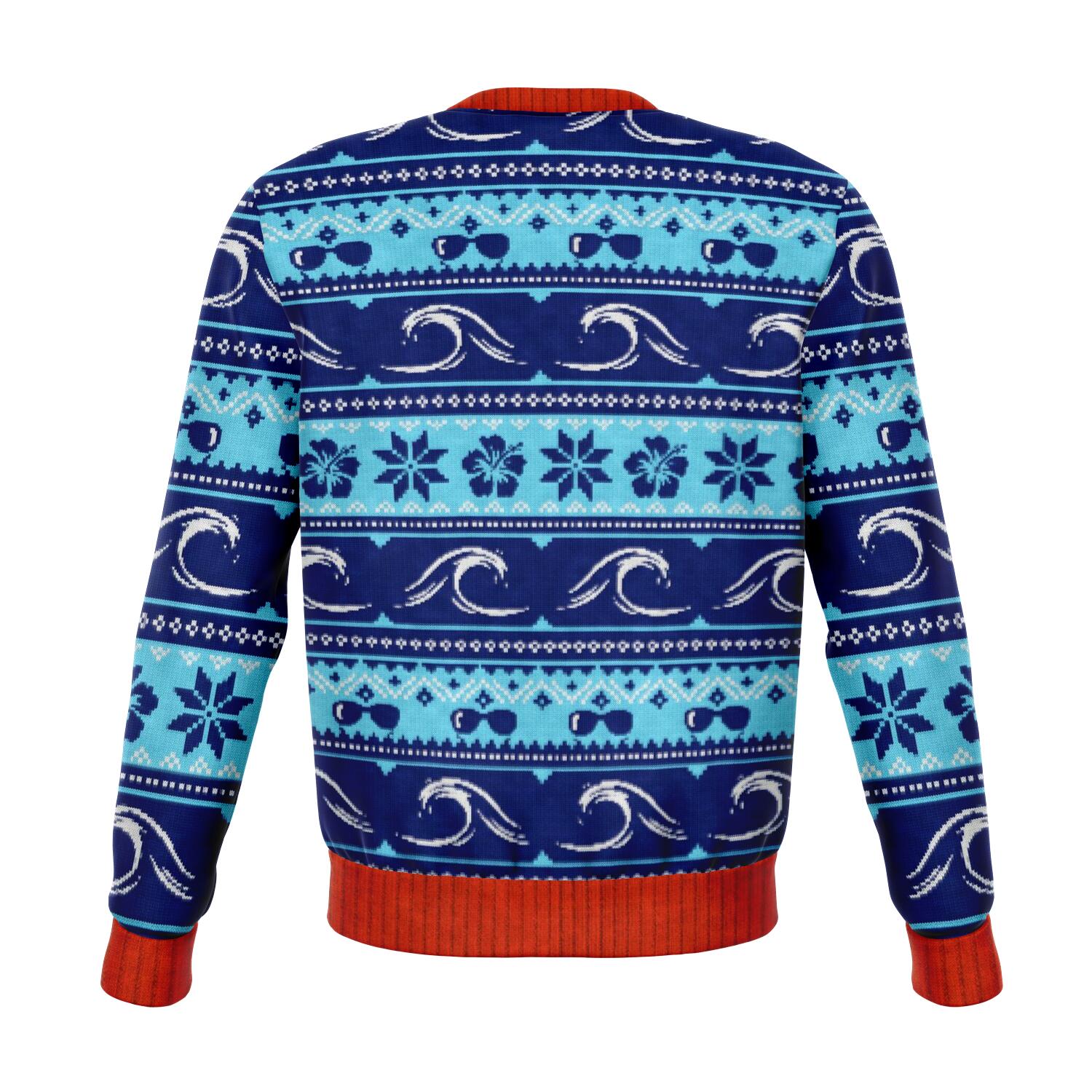 Surfing Swells Ugly Xmas Sweatshirt AOP