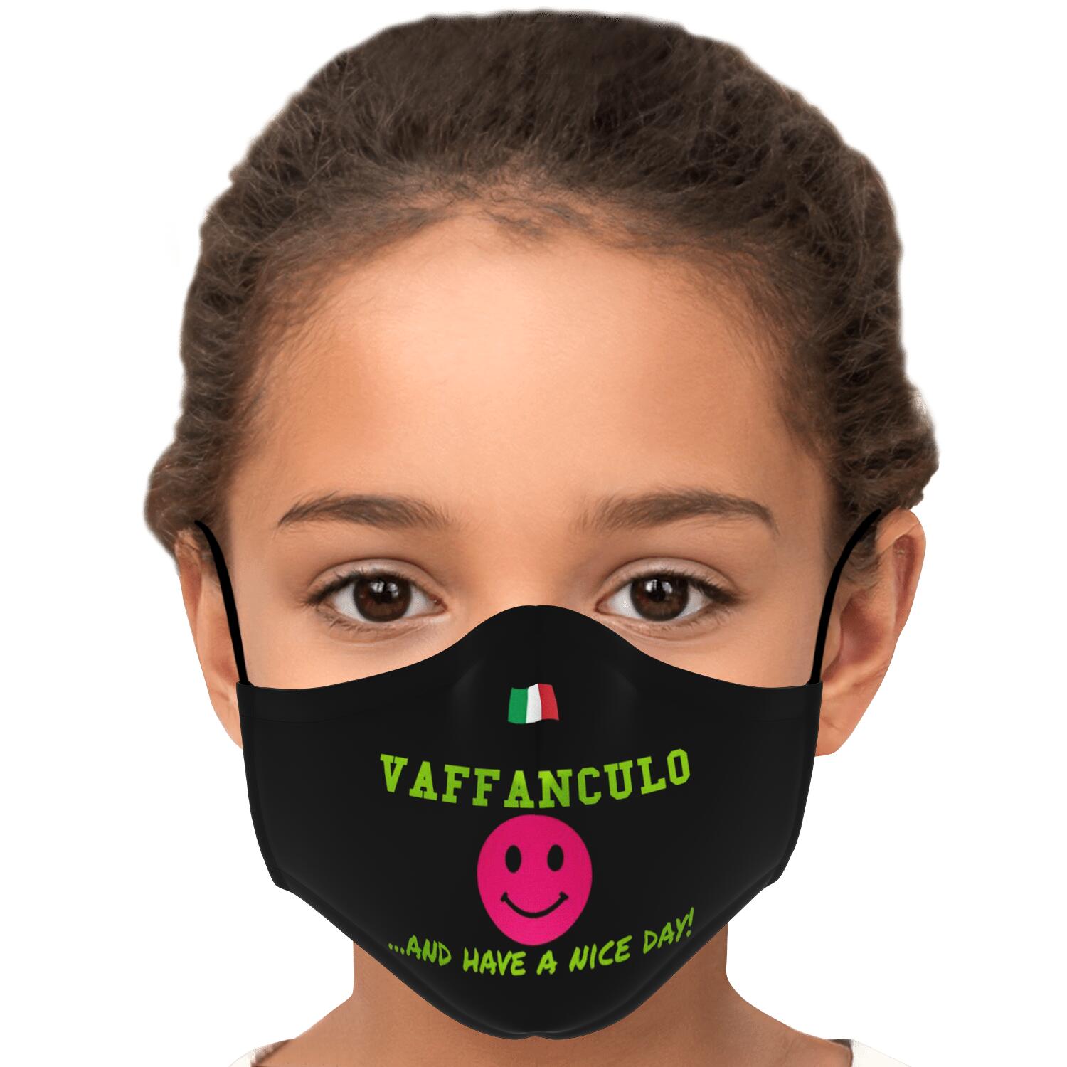 Vaffanculo Have A Nice Day Custom Face Mask + 2 PM 2.5 Filters