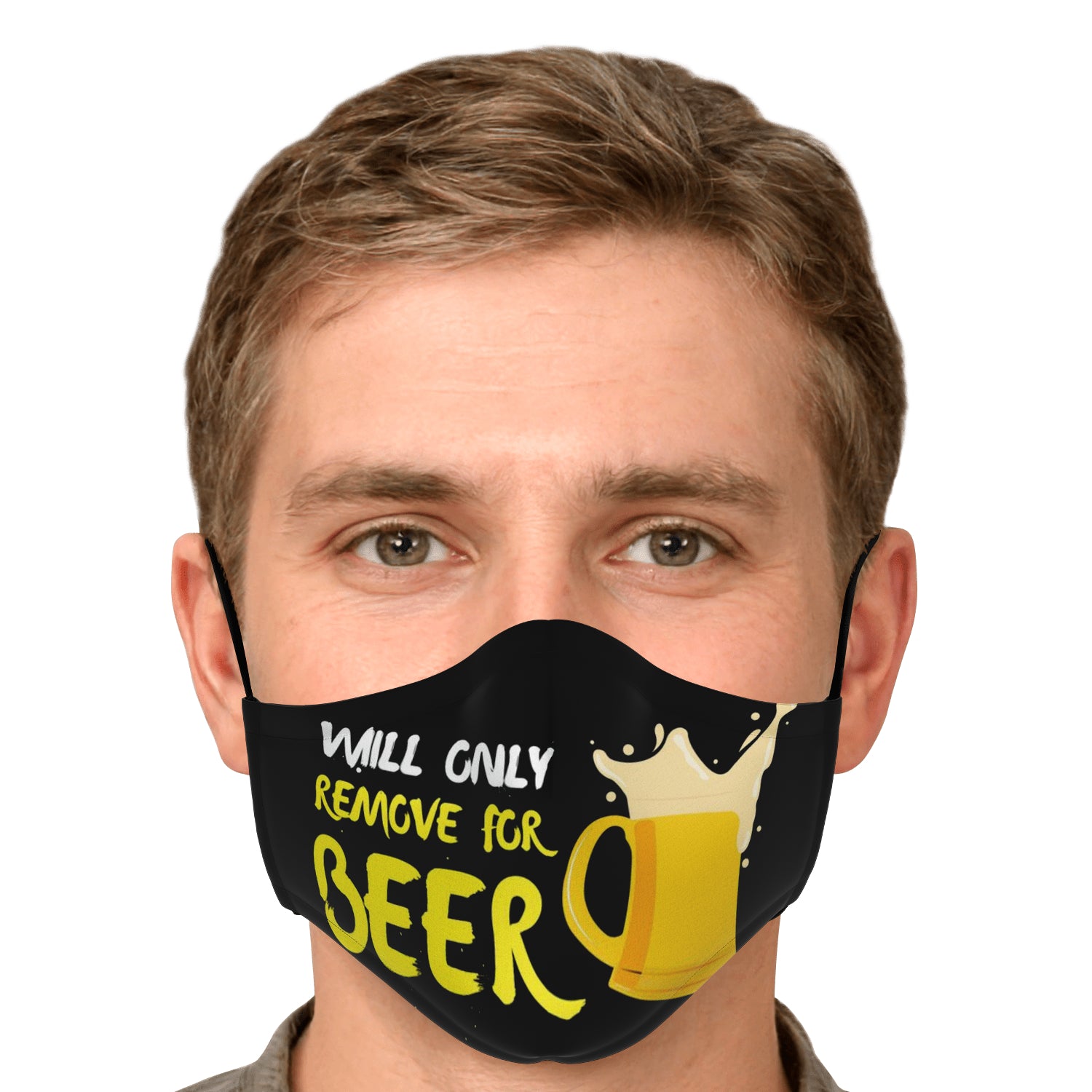 Will Only Remove For Beer Face Mask + 2 PM 2.5 Filters