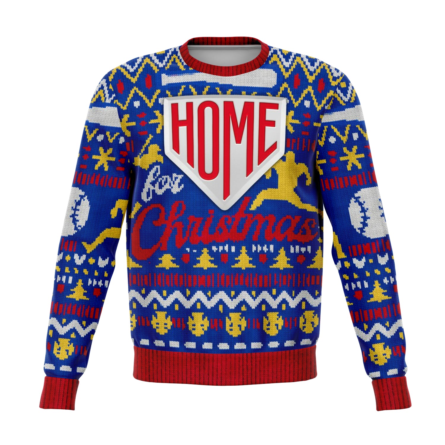 Driving Home Baseball Ugly Xmas Sweatshirt