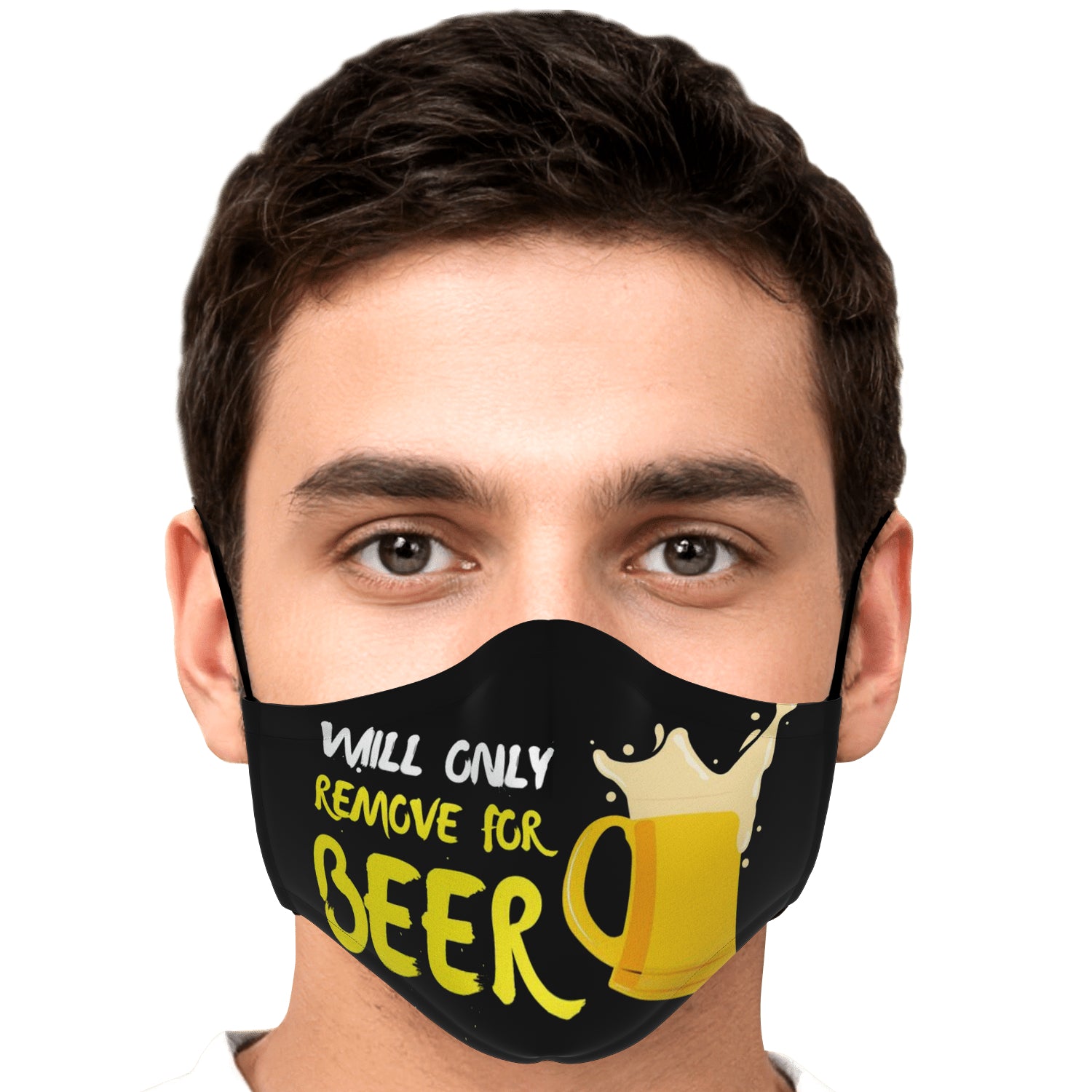 Will Only Remove For Beer Face Mask + 2 PM 2.5 Filters