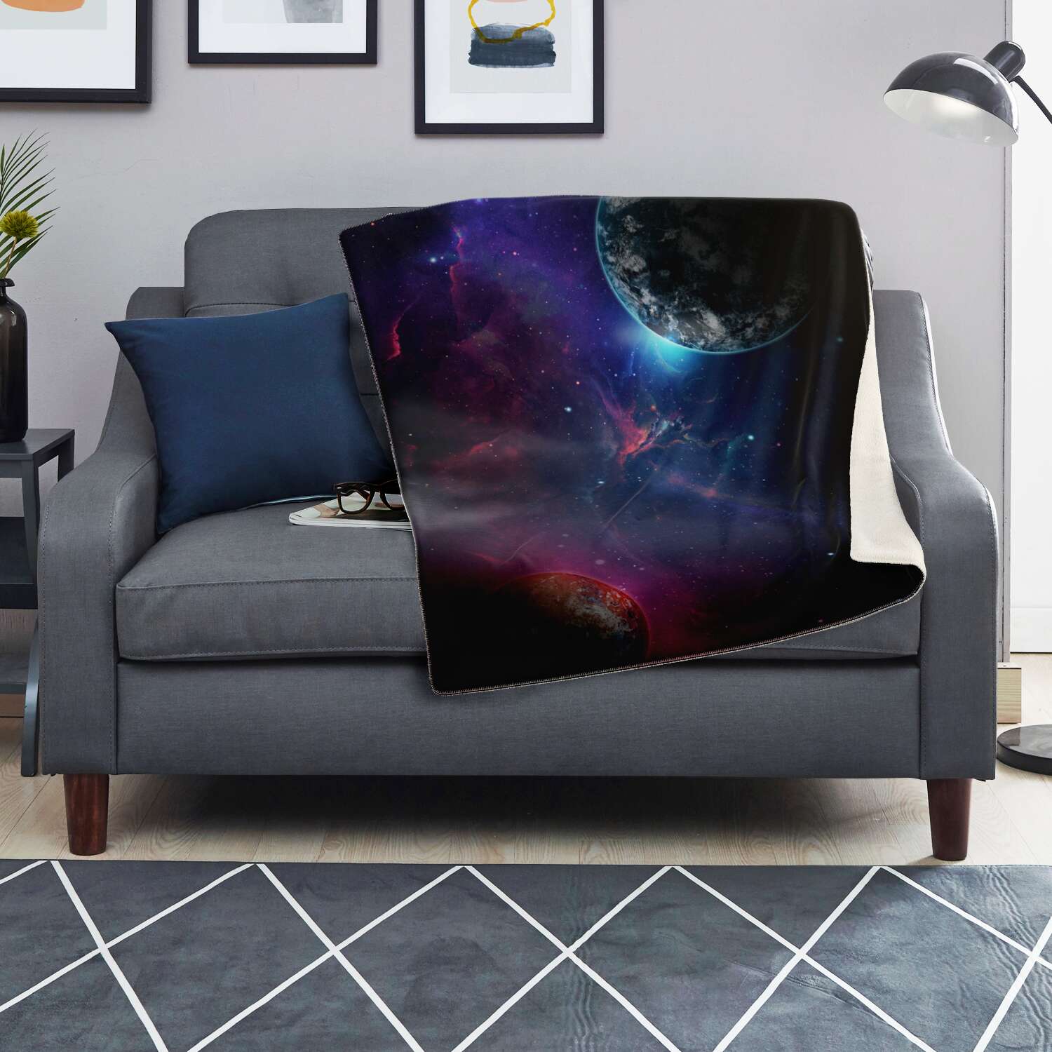 Space Galaxy Premium Microfleece Blanket