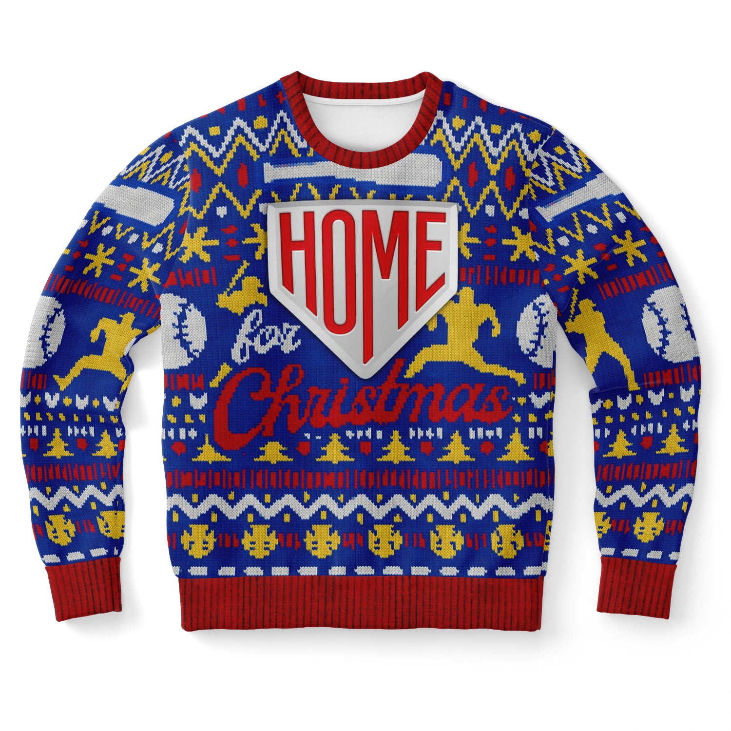 Driving Home Baseball Ugly Xmas Sweatshirt