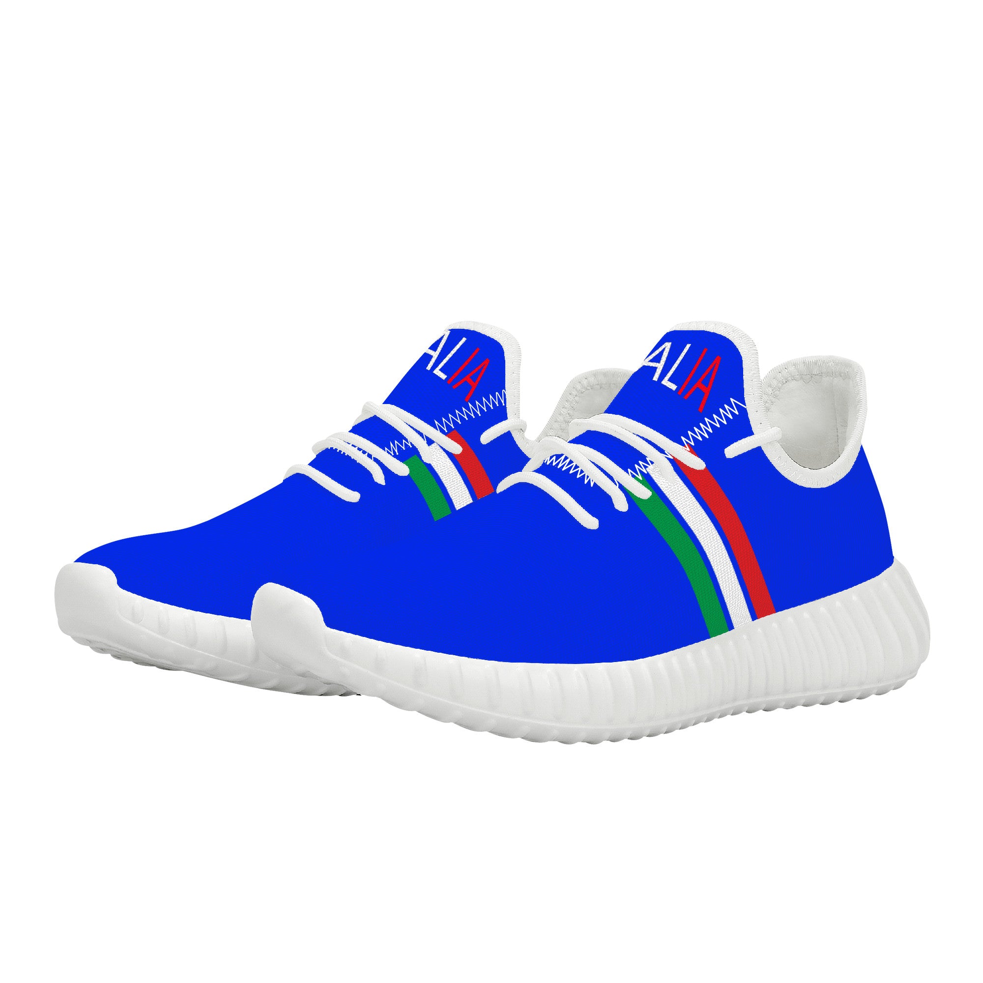 Italia Mesh Knit Sneakers - Blu