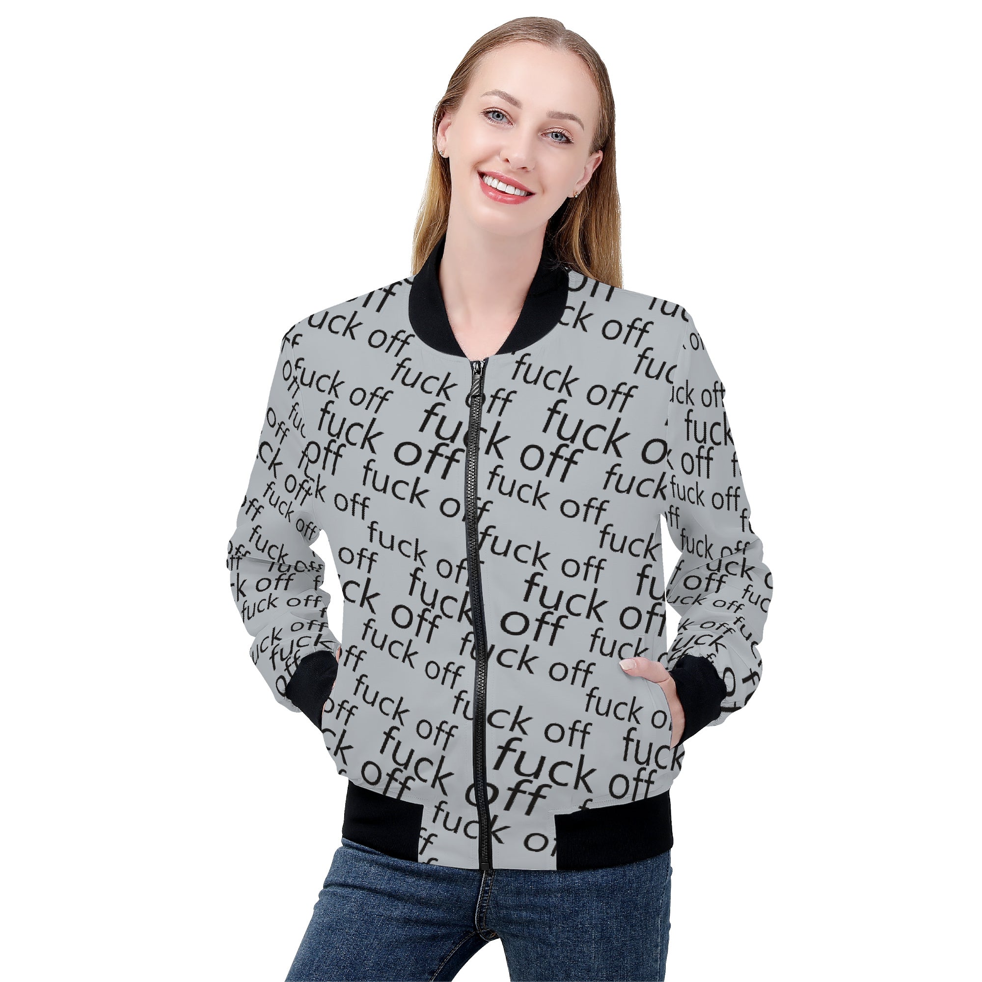 Fuck Off Women's Bomber Jacket