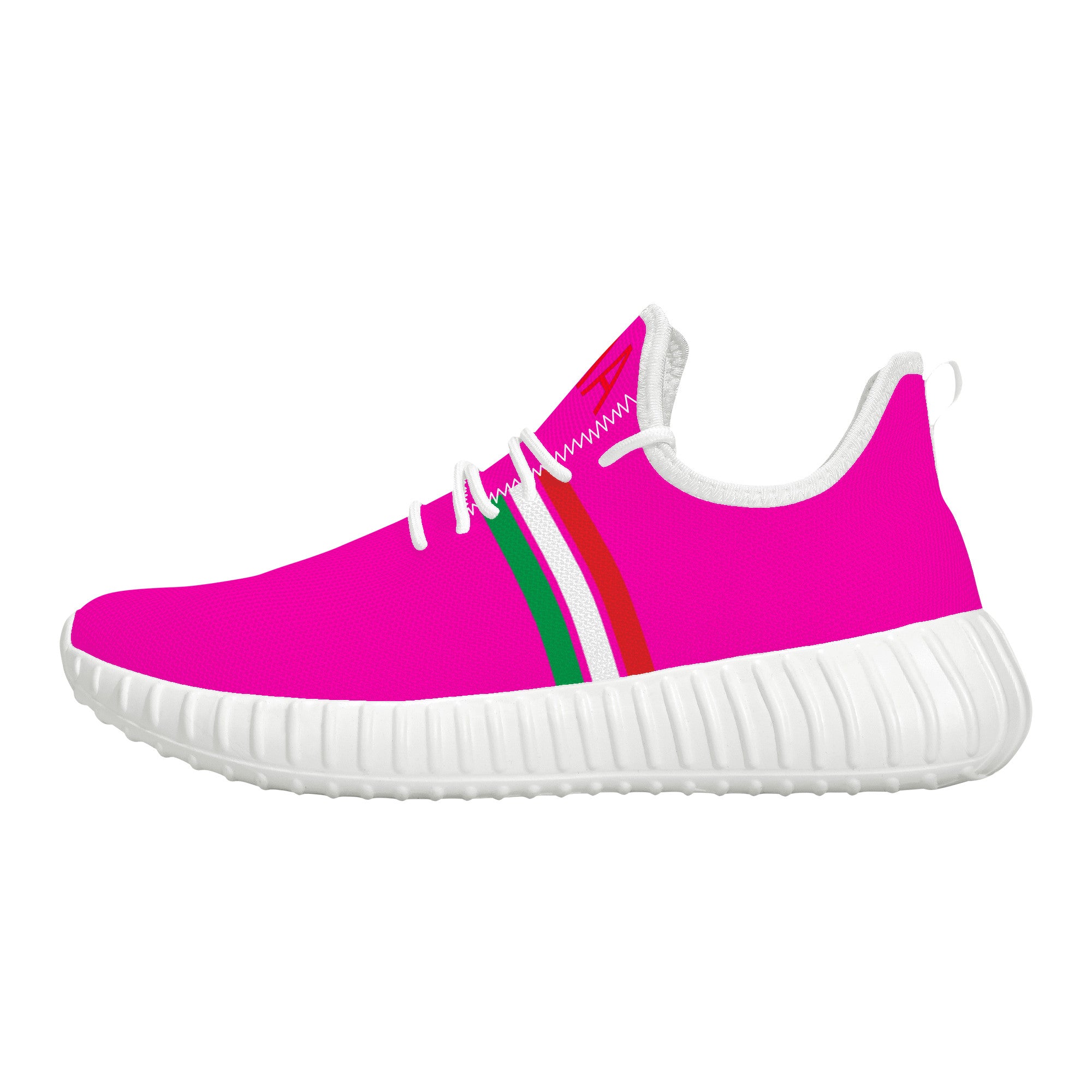 Italia Mesh Knit Sneakers - Pink