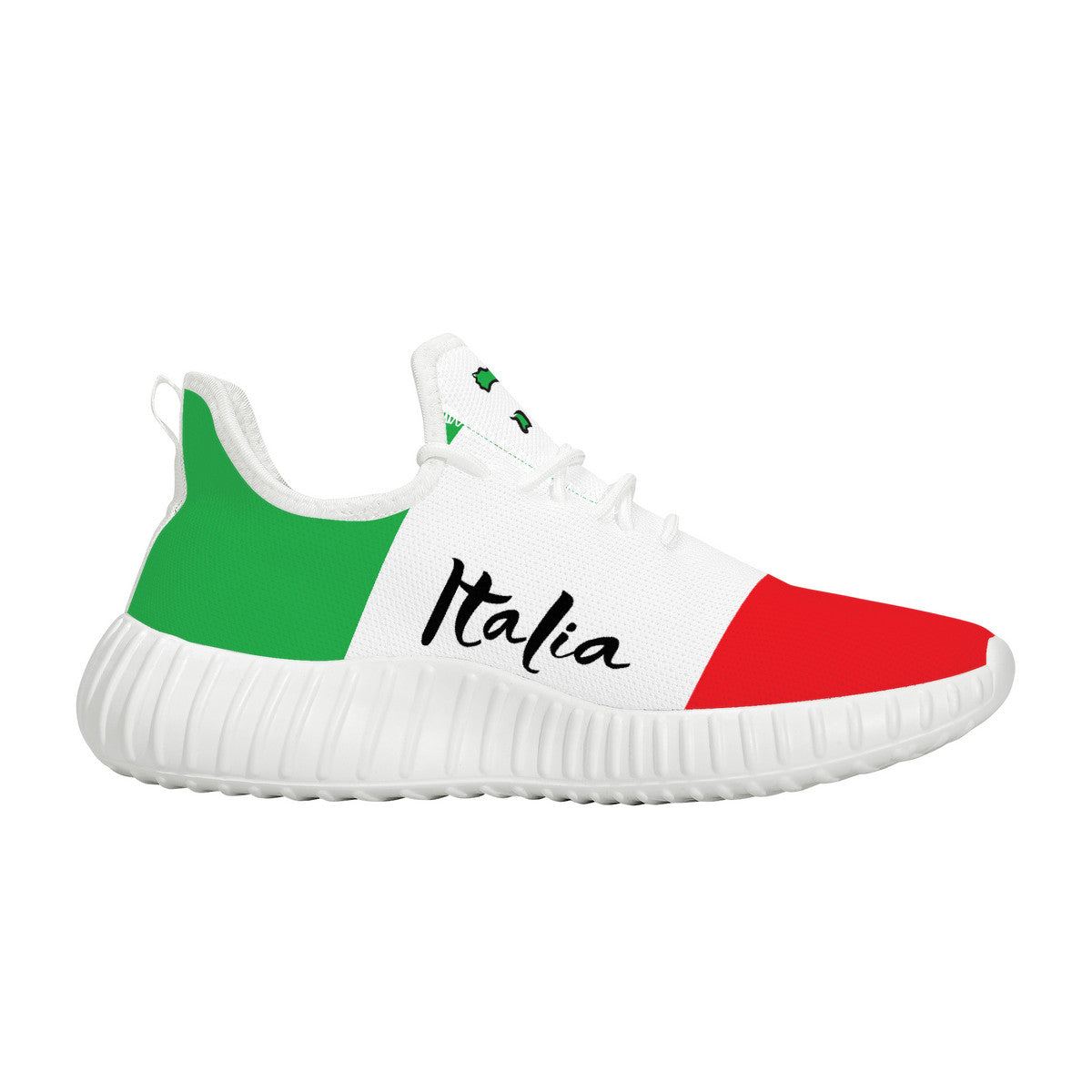 Italian Flag Mesh Knit Sneakers