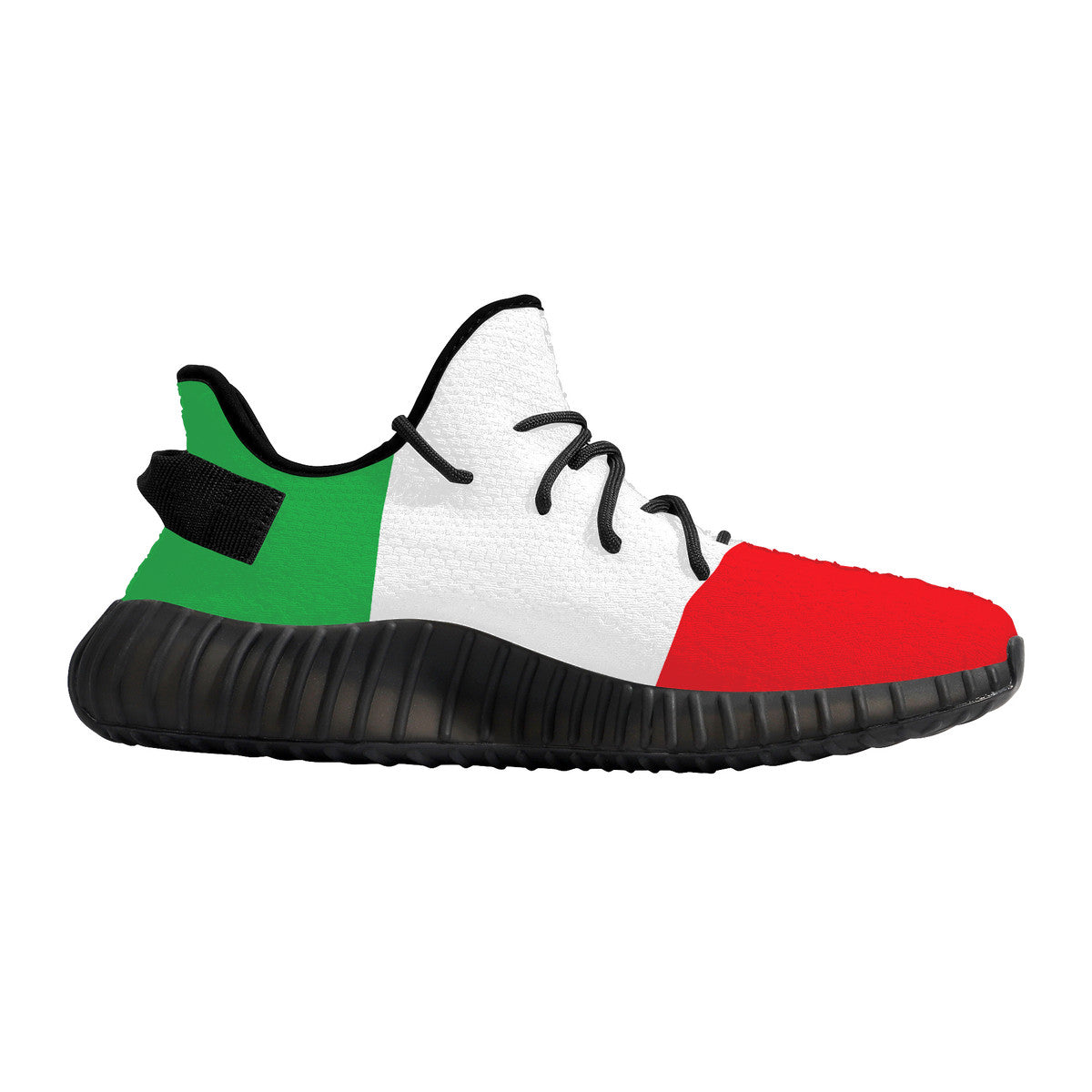 Italian Flag Breathable Mesh Knit Sneaker