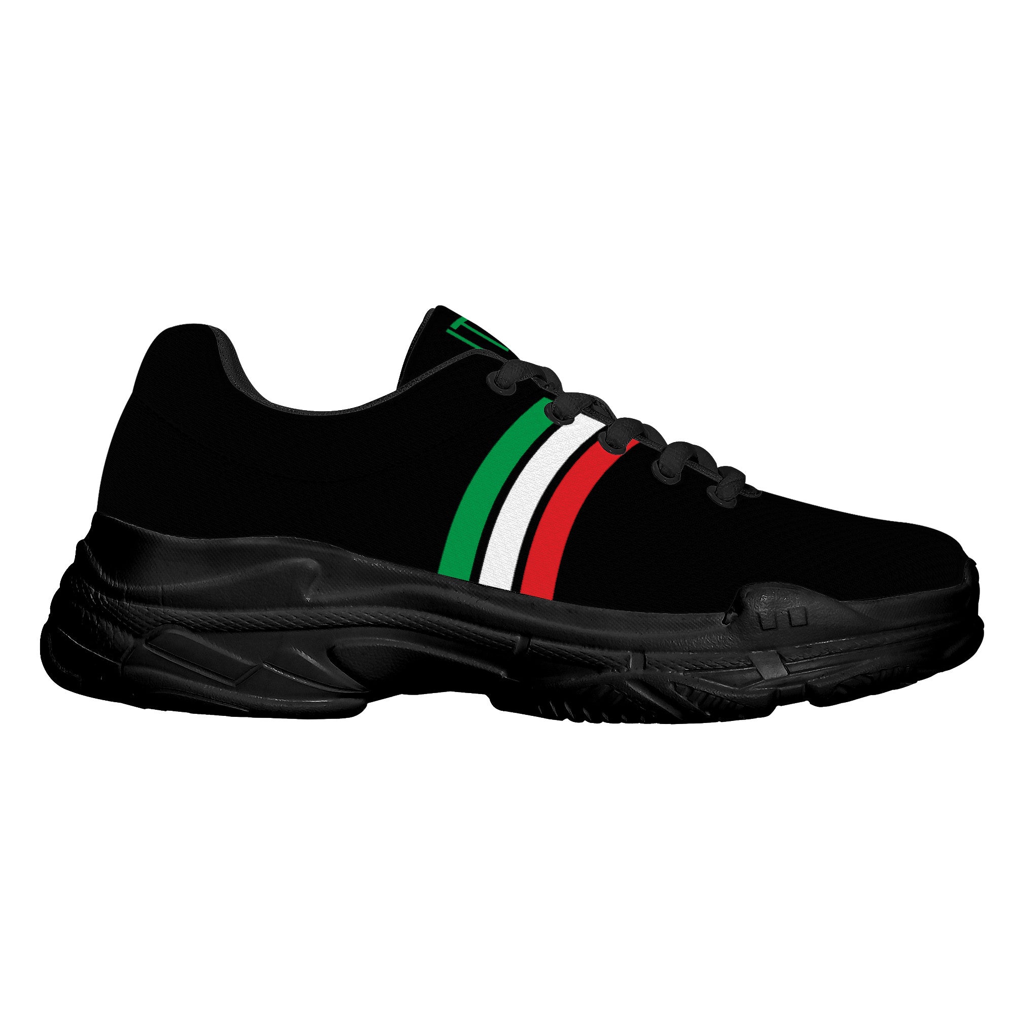 Italia Chunky Sneakers - Black