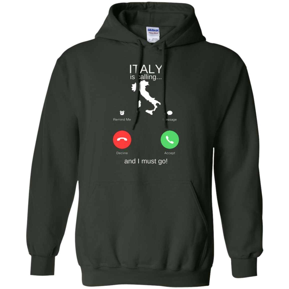 Italy Is Calling Pullover Hoodie