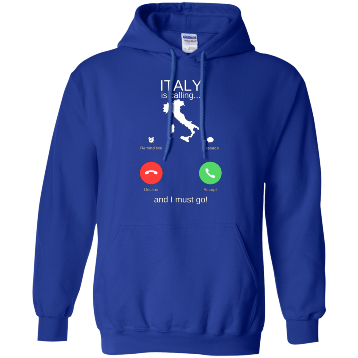 Italy Is Calling Pullover Hoodie