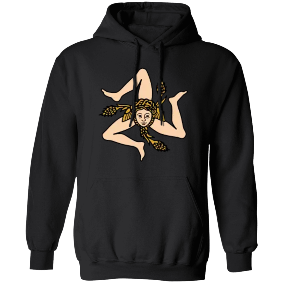 Sicilian Black Pullover Hoodie 8 oz.