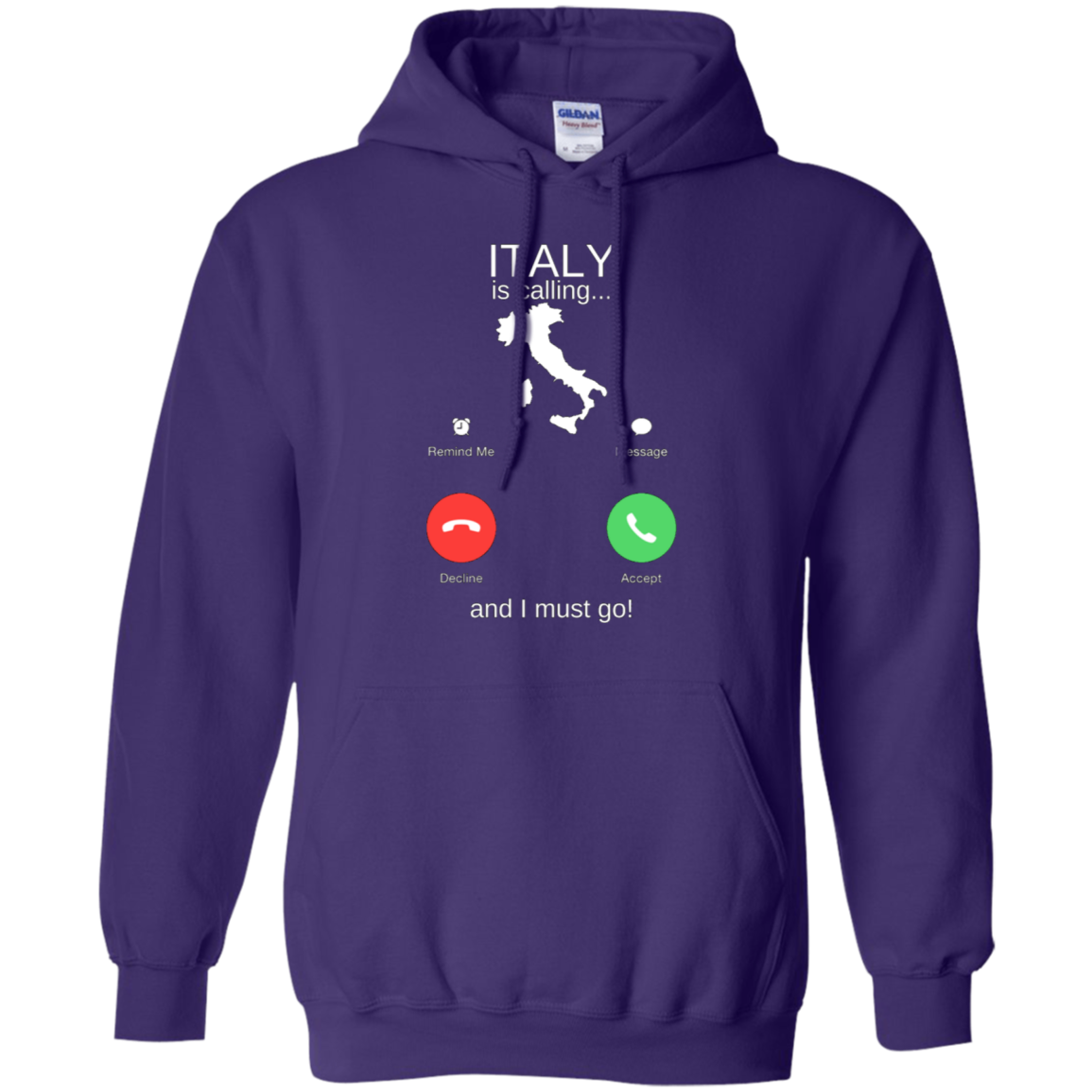 Italy Is Calling Pullover Hoodie